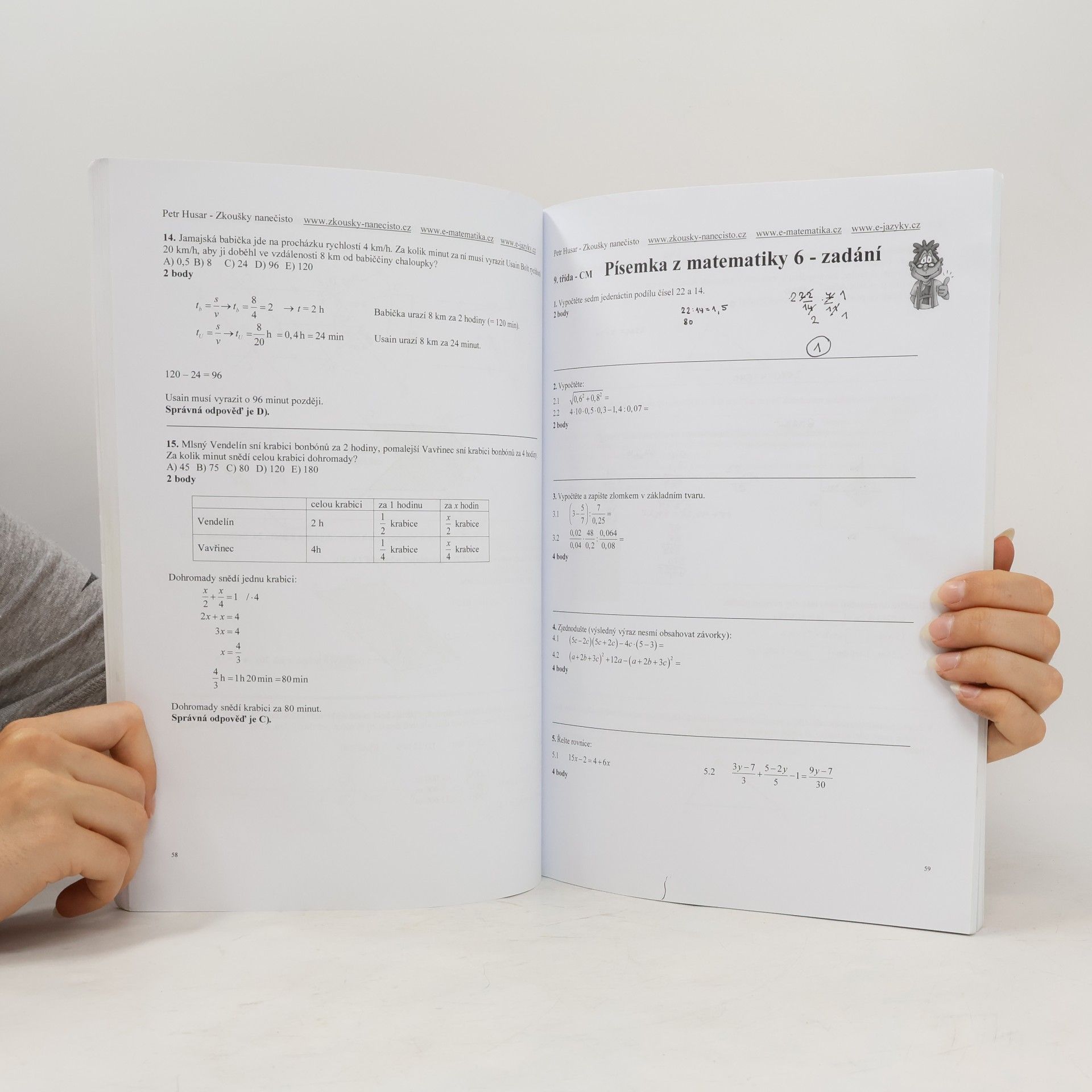 Kolektiv autorů Testy z matematiky pro 9. třídu ke státním přijímacím zkouškám 1.