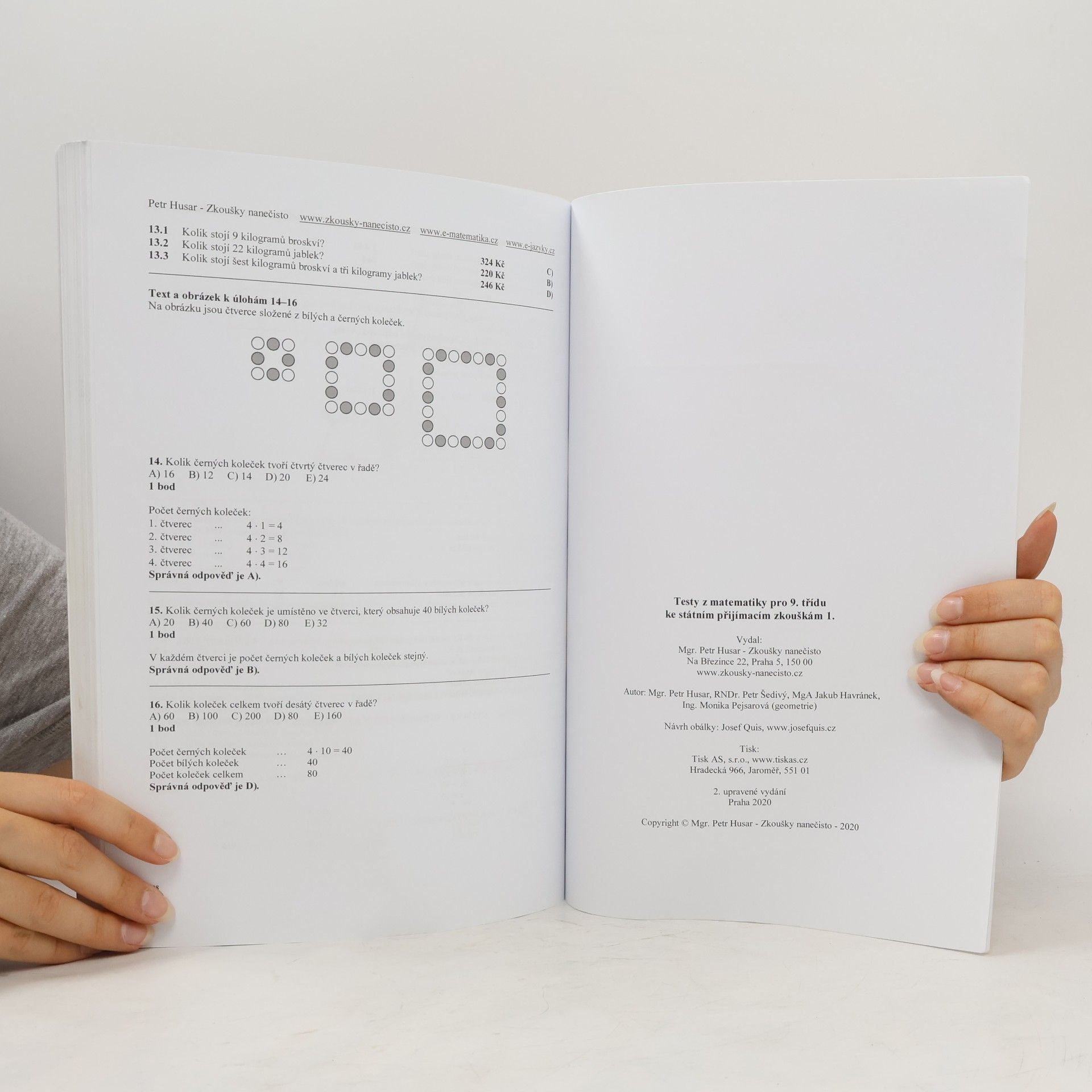 Kolektiv autorů Testy z matematiky pro 9. třídu ke státním přijímacím zkouškám 1.