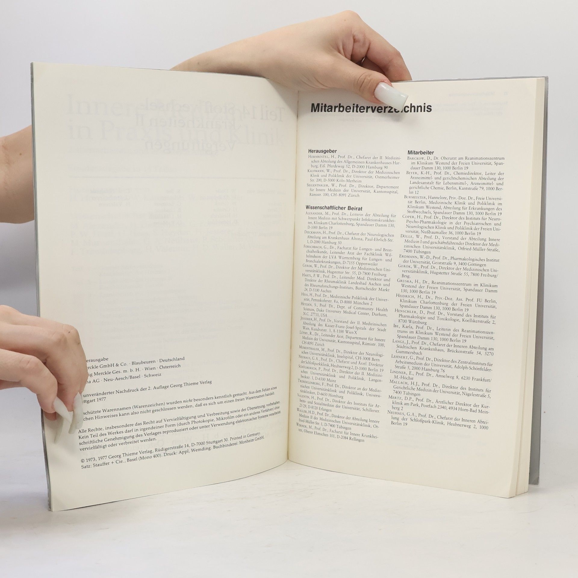 Various authors Innere Medizin in Praxis und Klinik. Teil 14