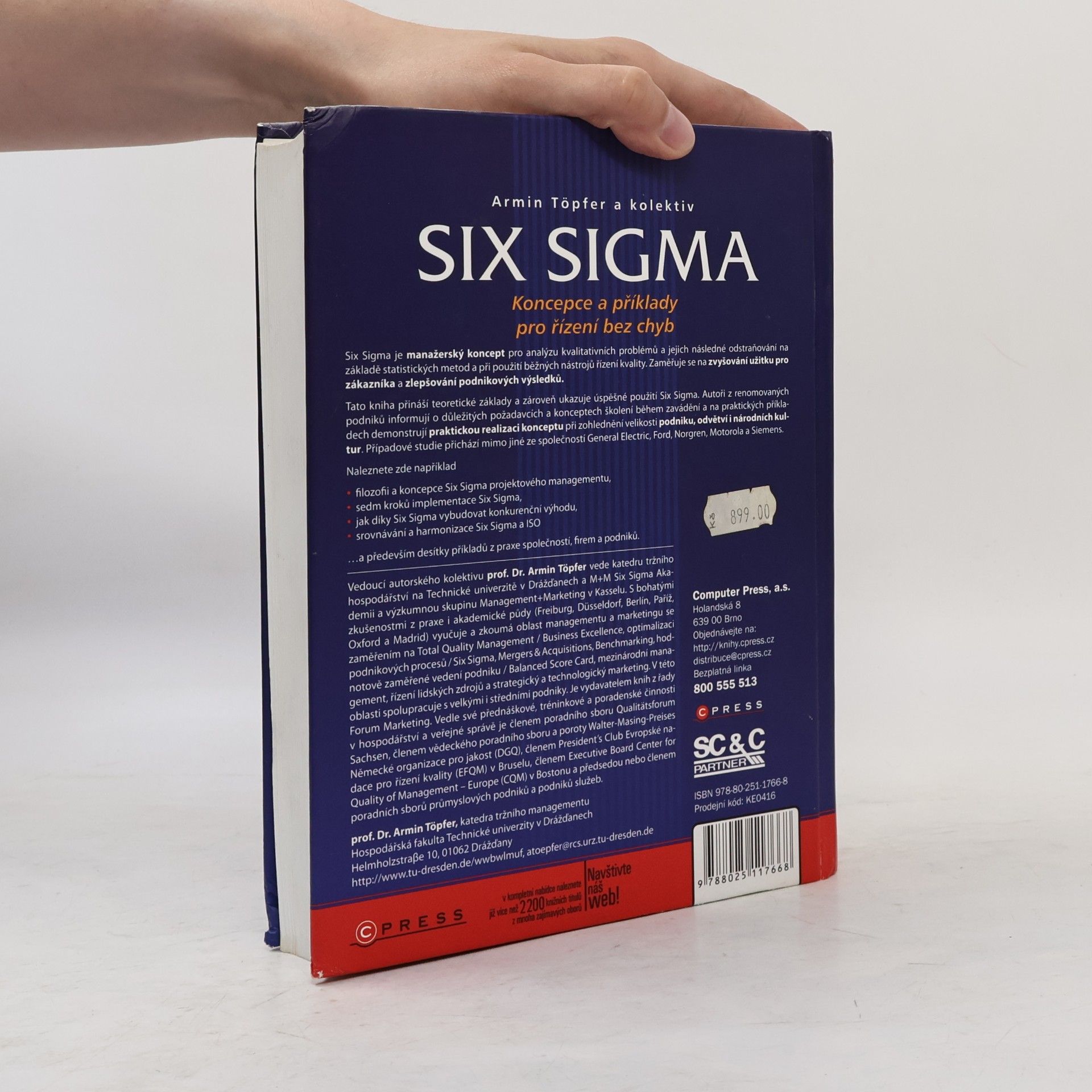 Armin Töpfer Six Sigma: koncepce a příklady pro řízení bez chyb