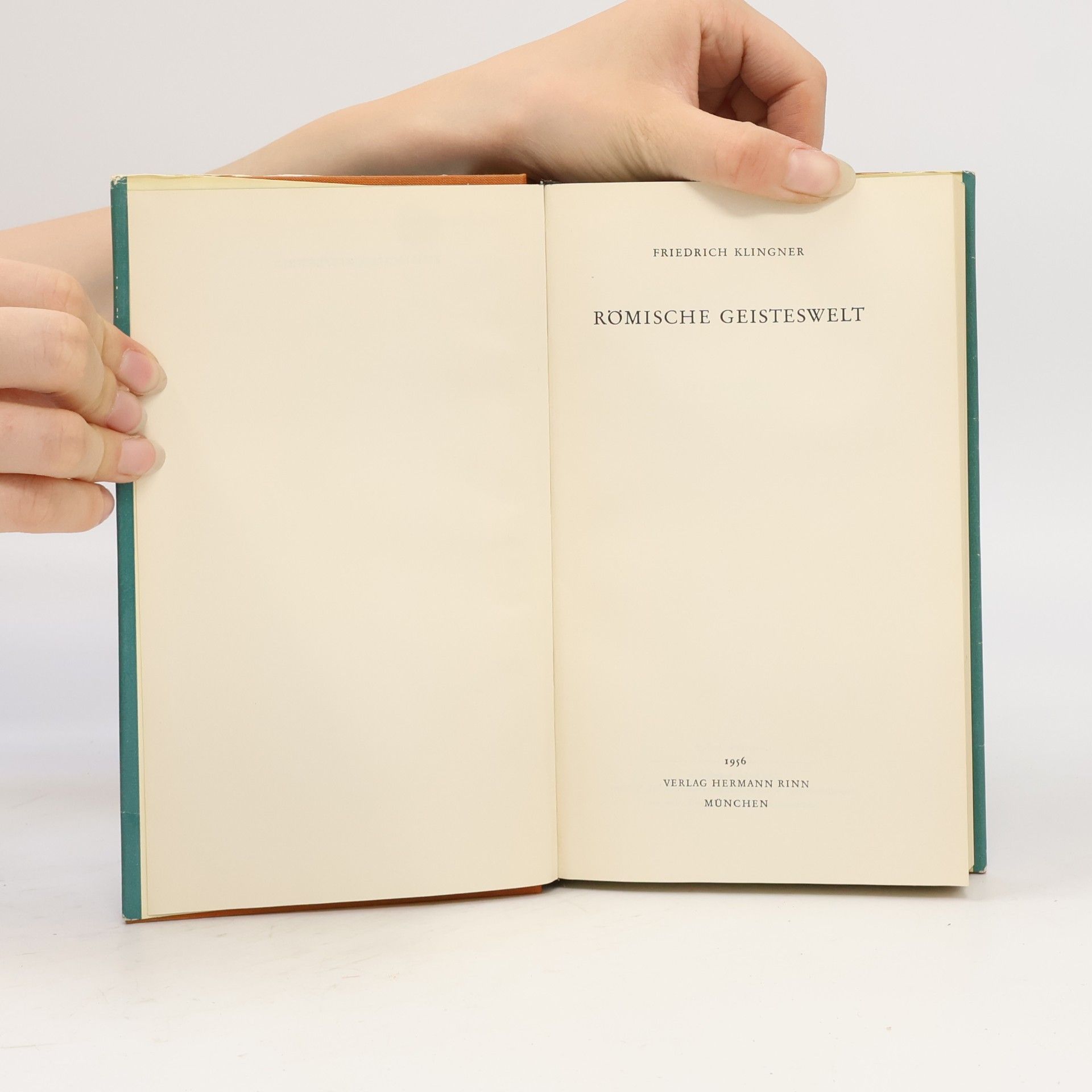 Friedrich Klingner Römische Geisteswelt
