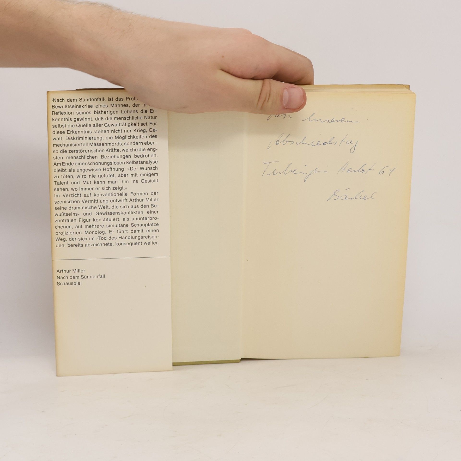 Arthur Miller Nach dem Sündenfall