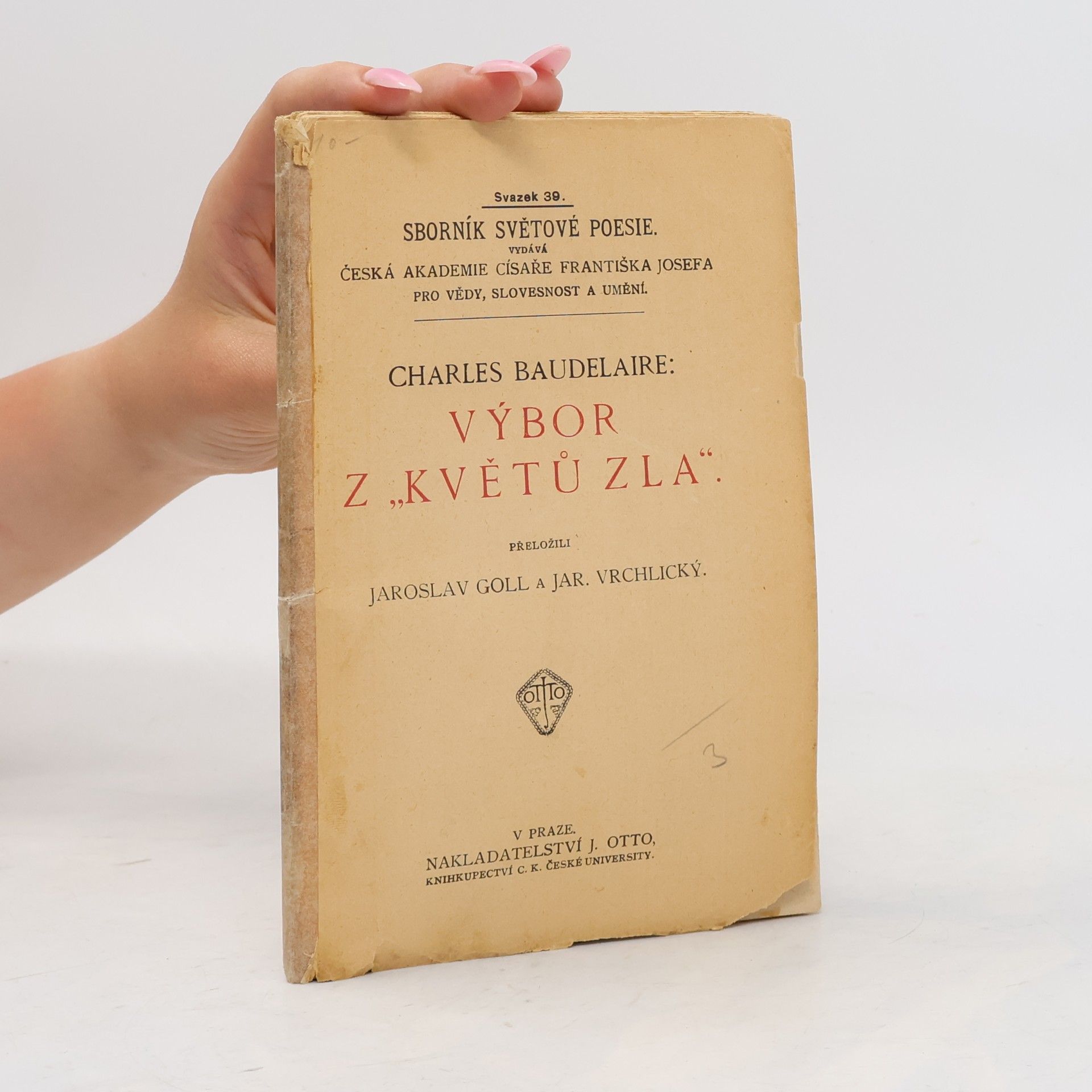Jaroslav Vrchlický Výbor z Květů zla
