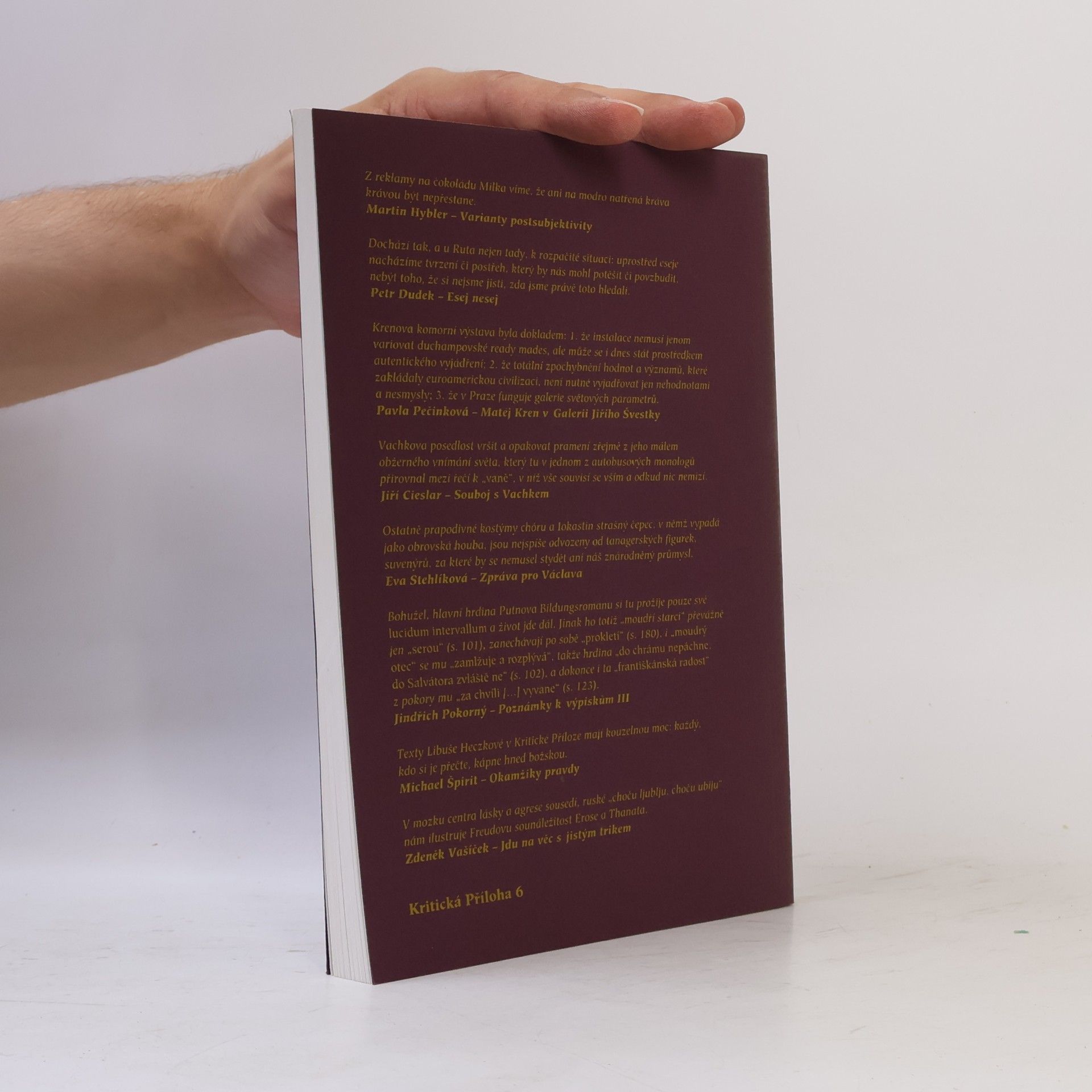 Autores varios Kritická příloha 6. Revolver revue