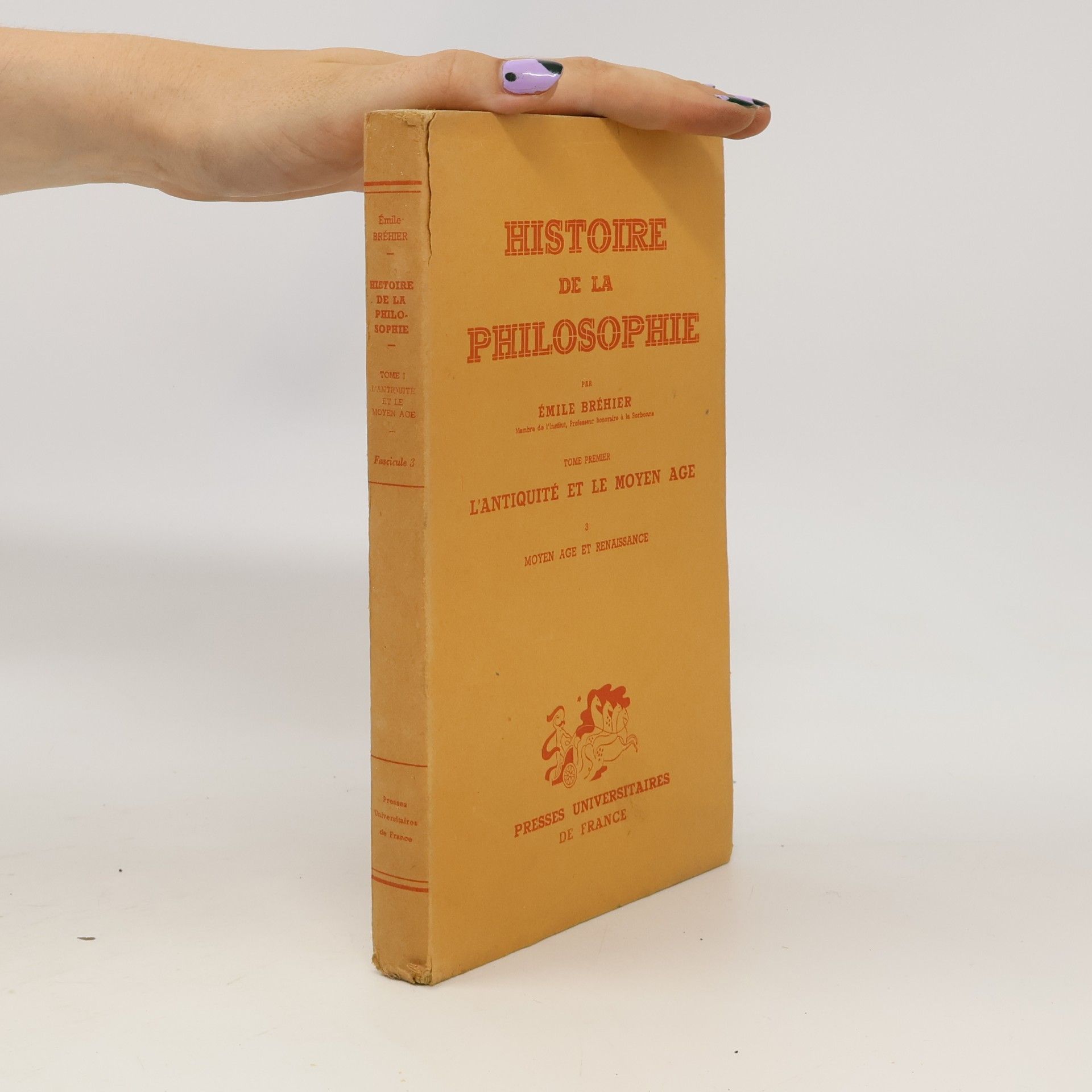 Émile Bréhier Histoire de la philosophie I