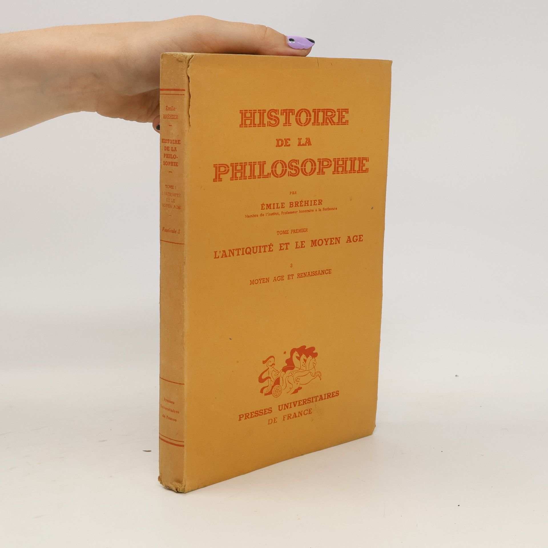 Émile Bréhier Histoire de la philosophie I