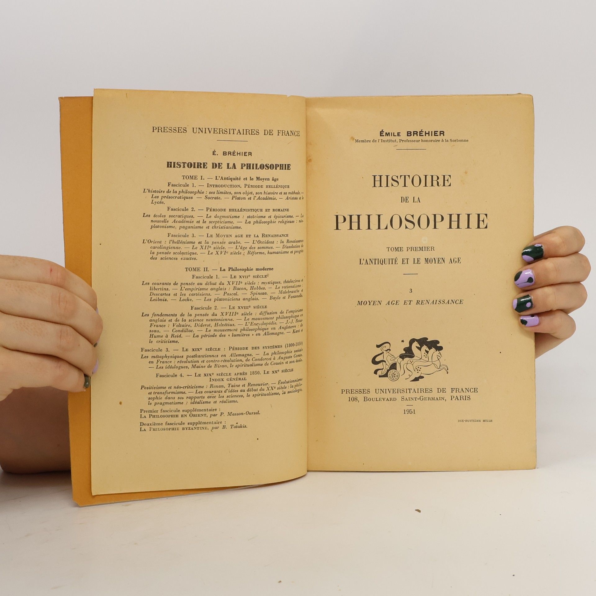 Émile Bréhier Histoire de la philosophie I