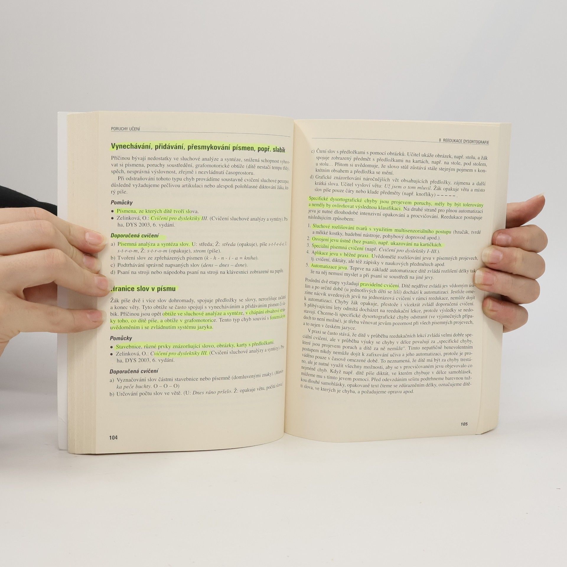 Zelinková Olga Poruchy učení. Dyslexie, dysgrafie, dysortografie, dyskalkulie, dyspraxie, ADHD