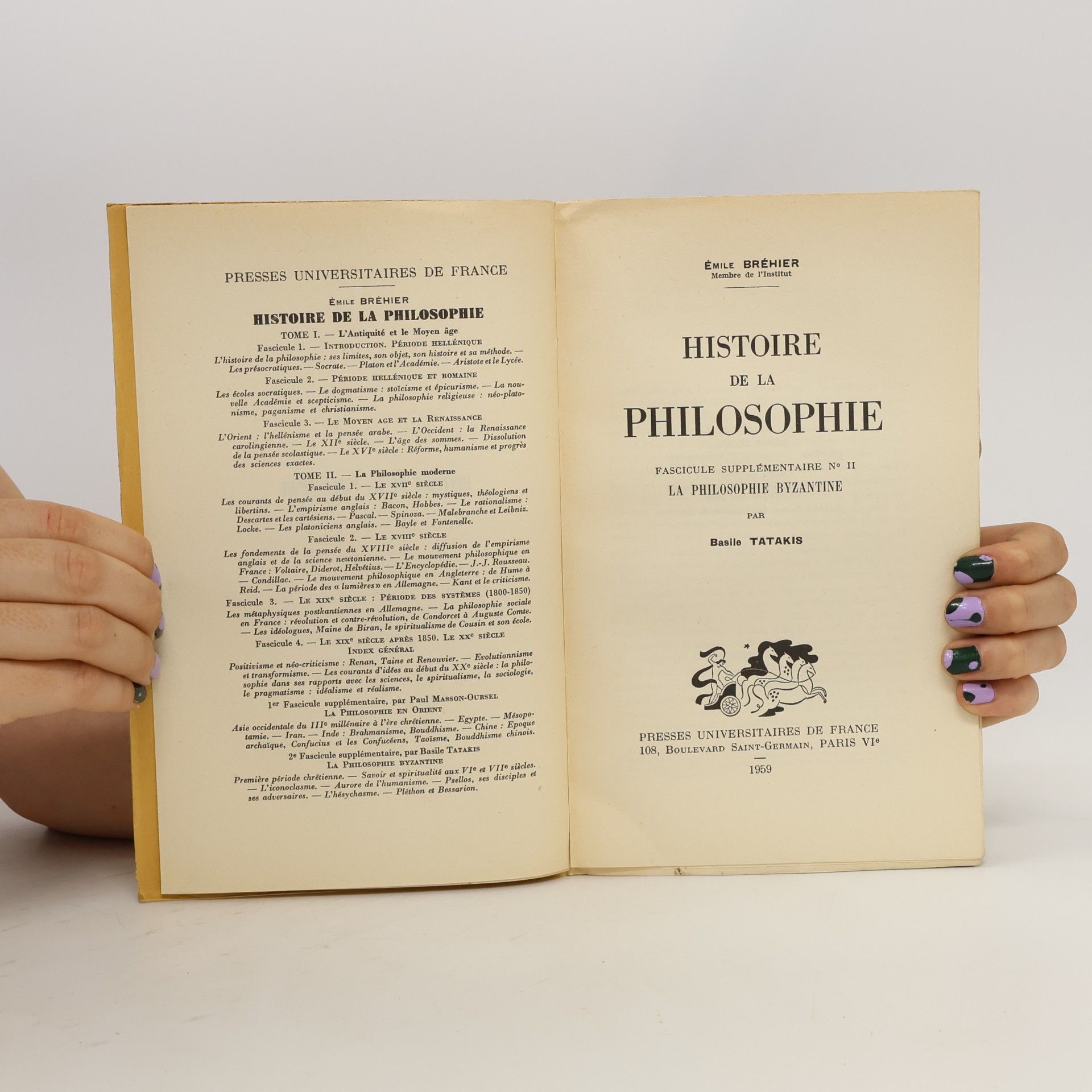 Basile Tatakis La philosophie byzantine