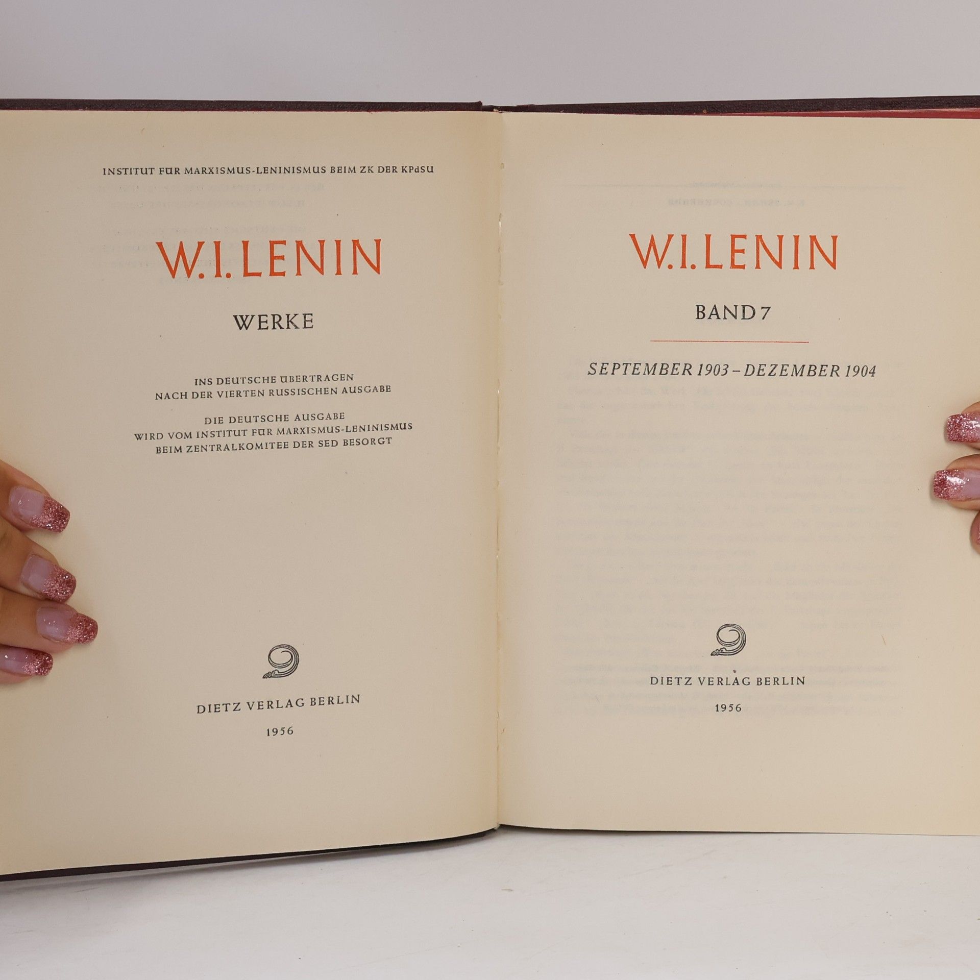 Vladimir Iljič Lenin W. I. Lenin Werke 7