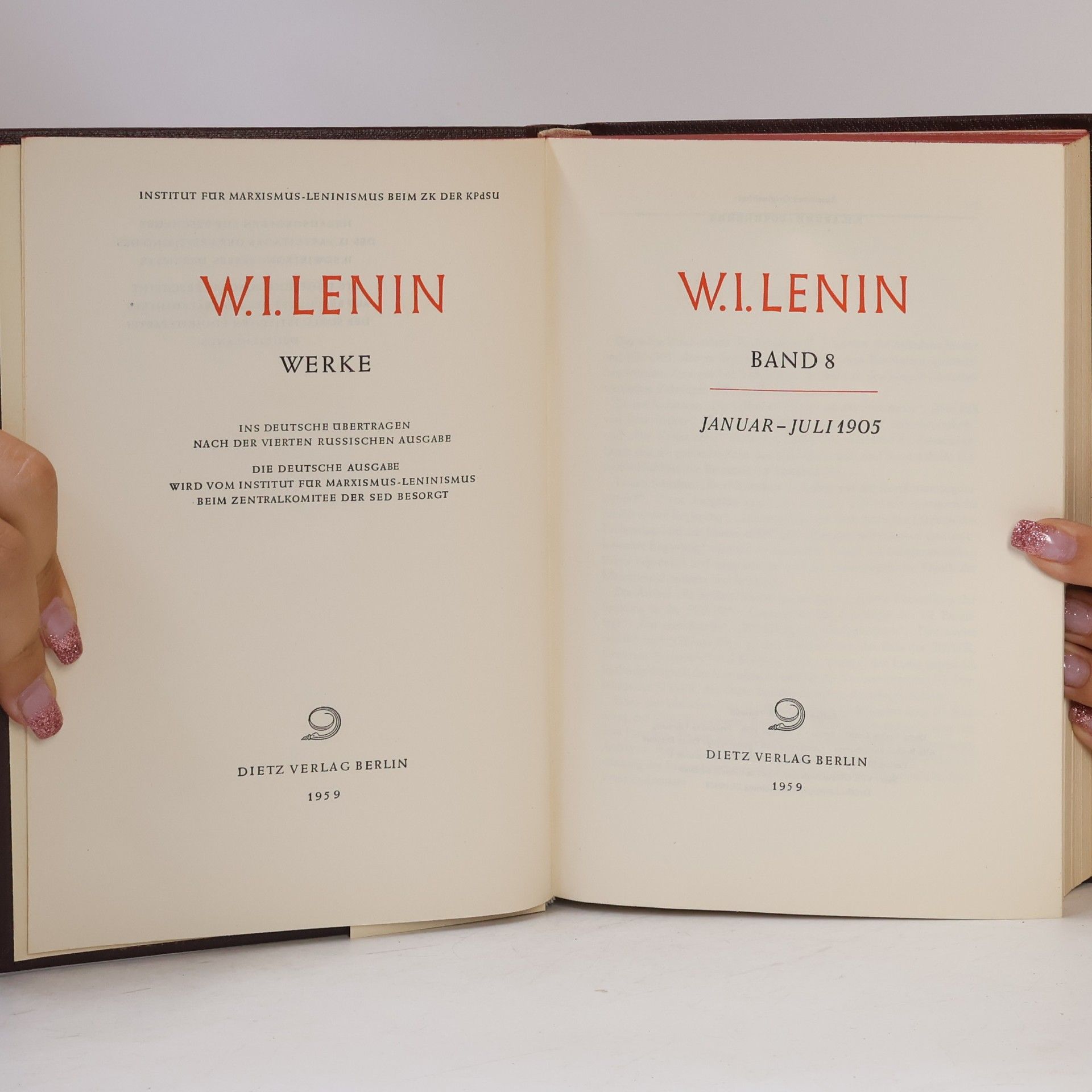 Vladimir Iljič Lenin W.I. Lenin Werke 8
