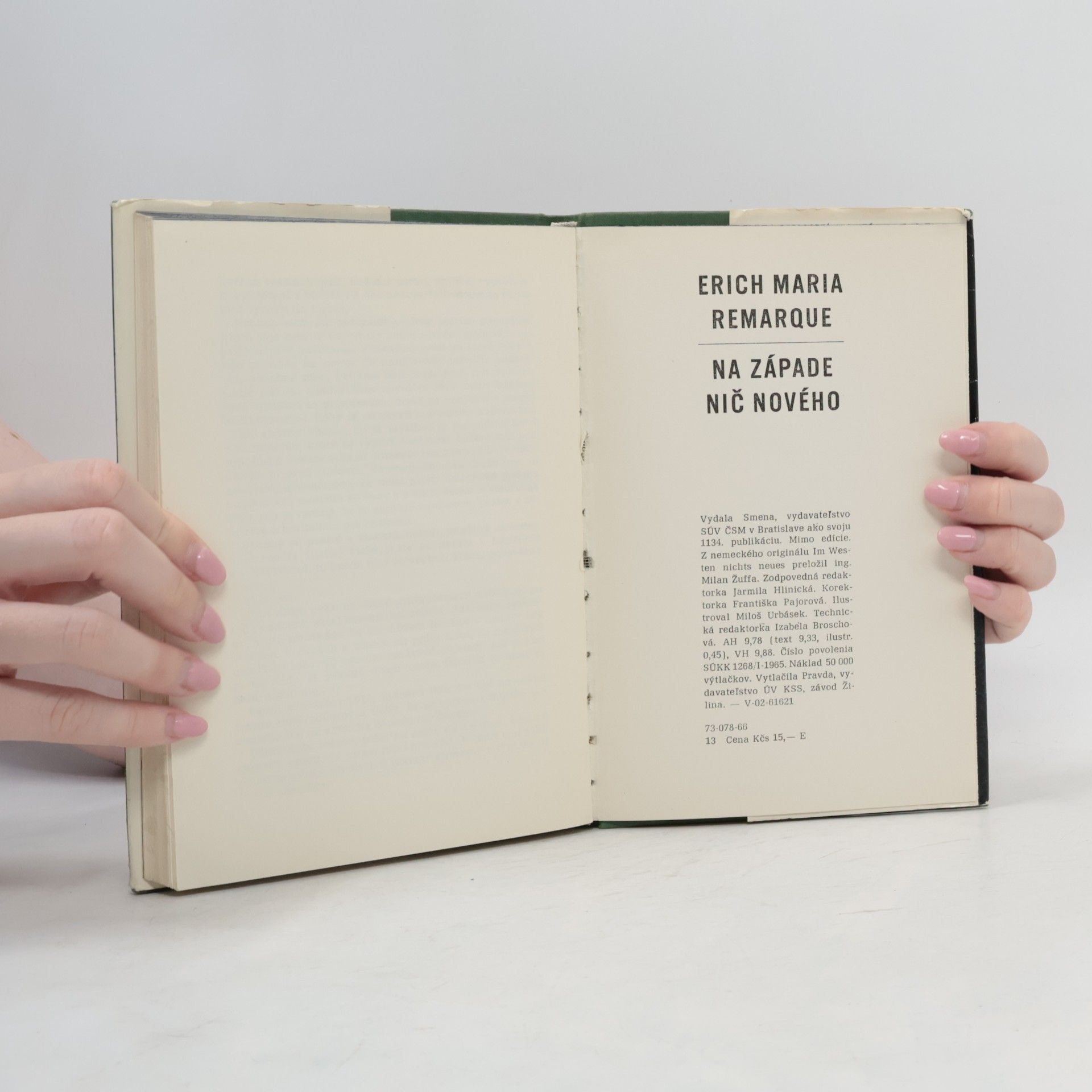 Erich Maria Remarque Na západe nič nového