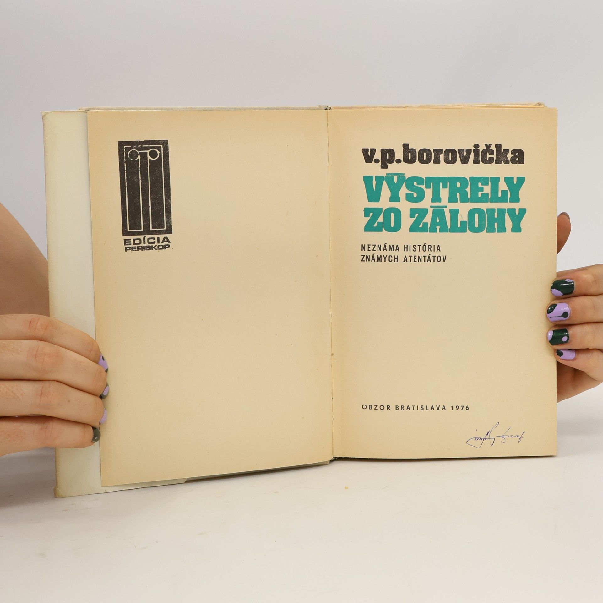 Václav Pavel Borovička Výstrely zo zálohy