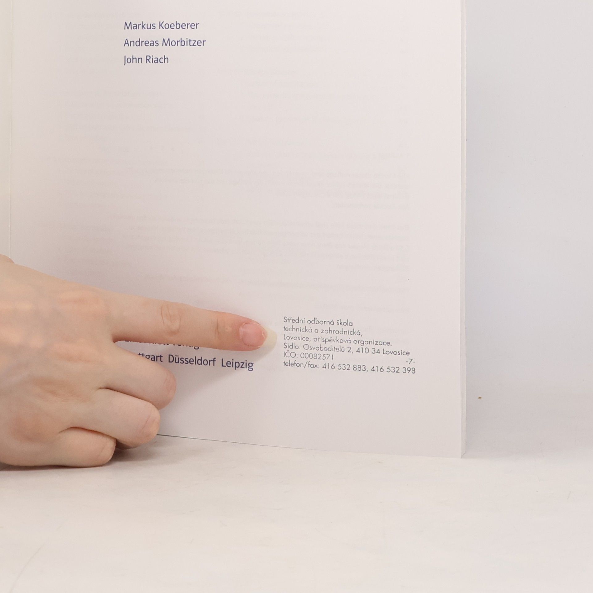 Markus Koeberer Pick and Place