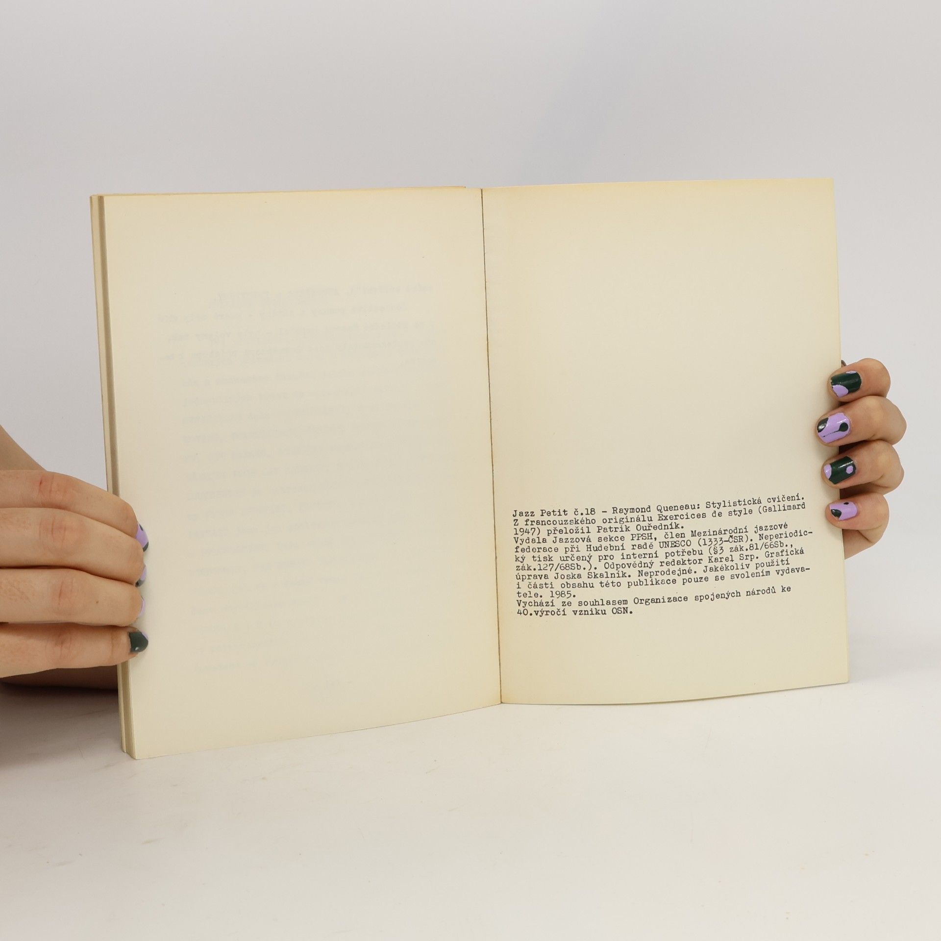 Raymond Queneau Stylistická cvičení