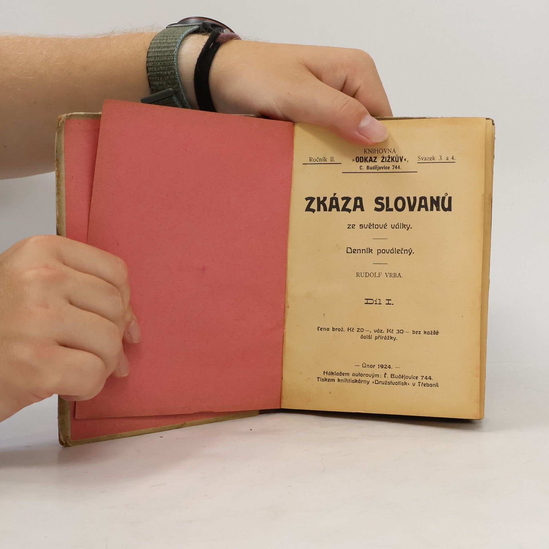 Rudolf Vrba Zkáza Slovanů ze světové války - denník poválečný I.