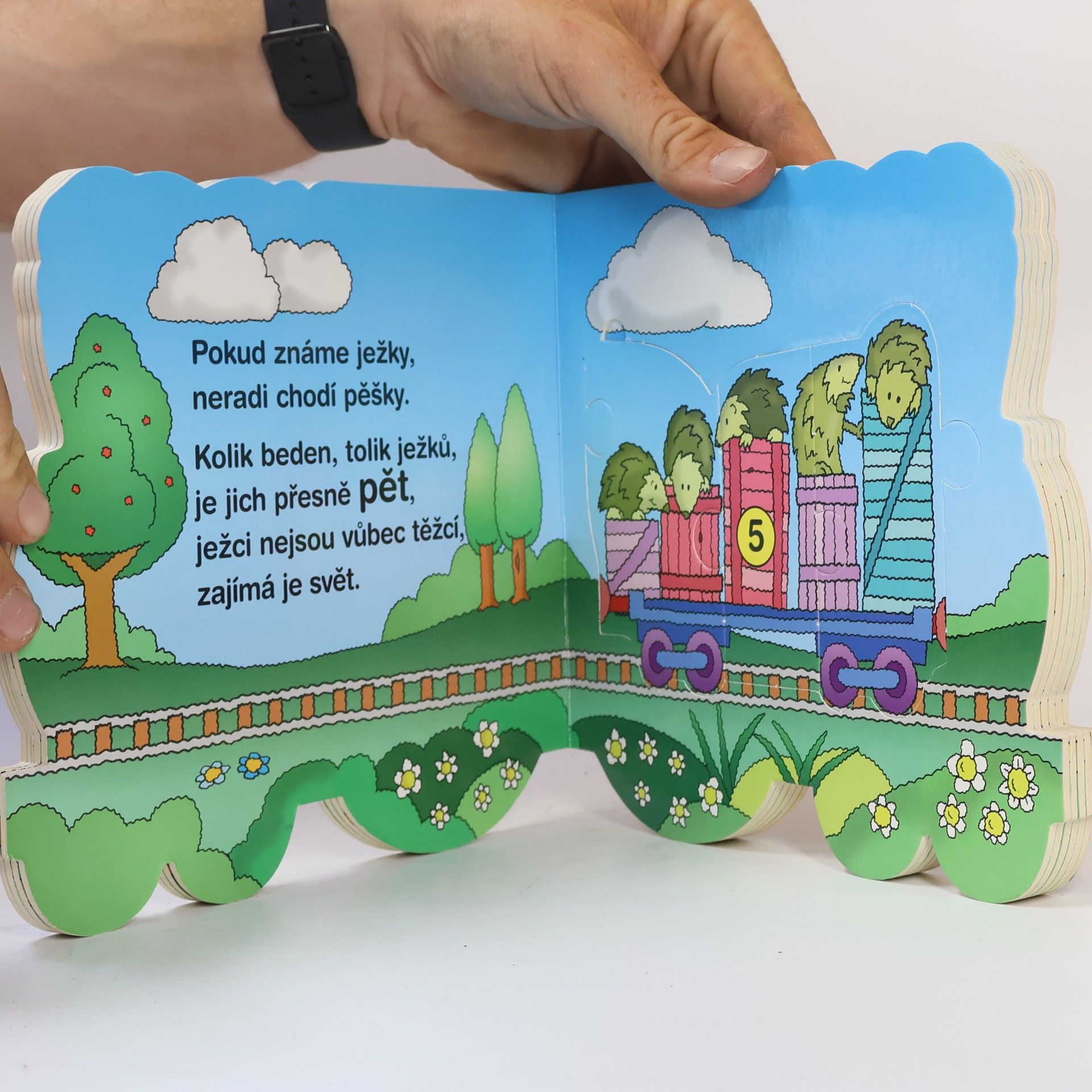 Ivana Nováková Veselý vláček - počítání: dětské puzzle