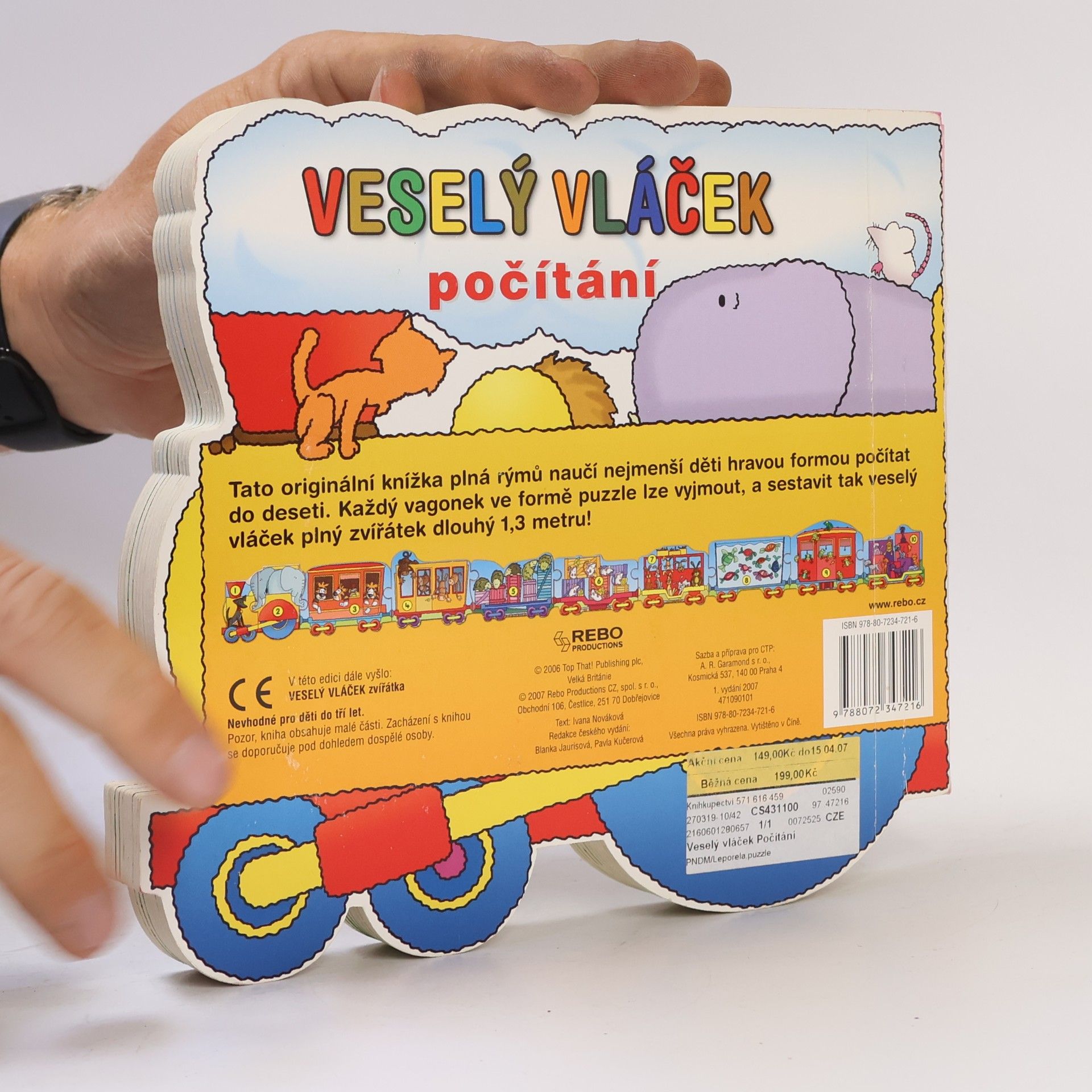 Ivana Nováková Veselý vláček - počítání: dětské puzzle