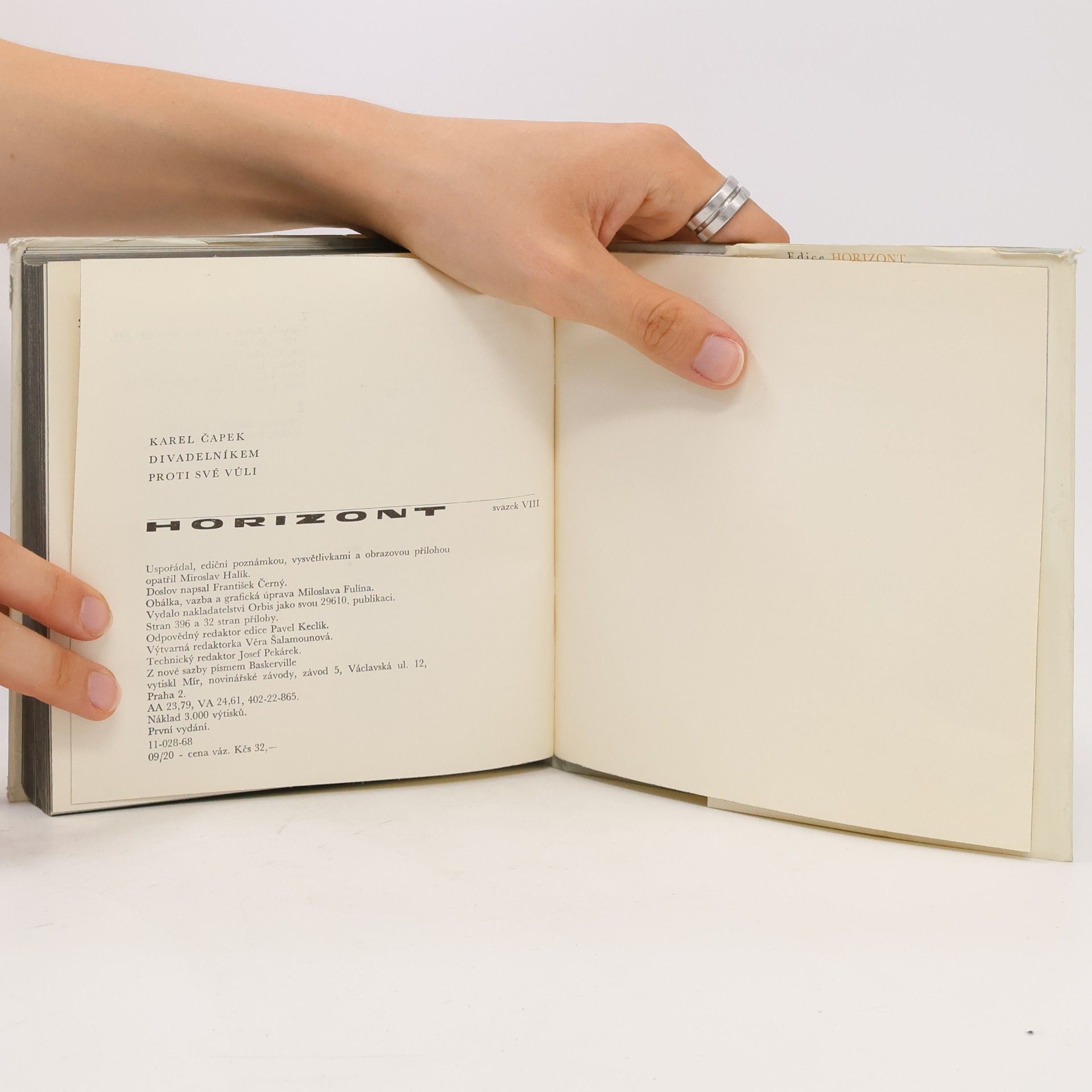 Karel Čapek Divadelníkem proti své vůli