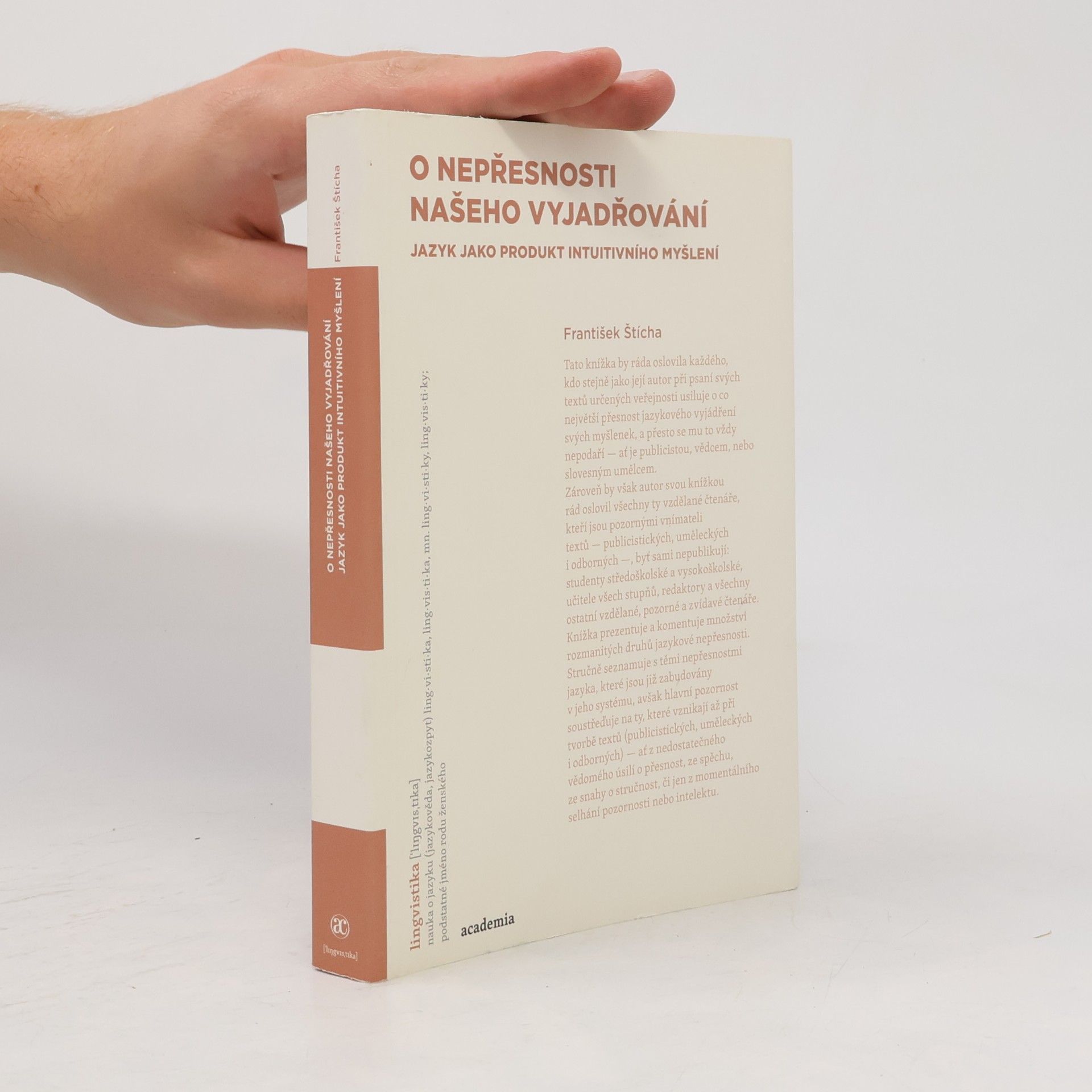 František Štícha O nepřesnosti našeho vyjadřování