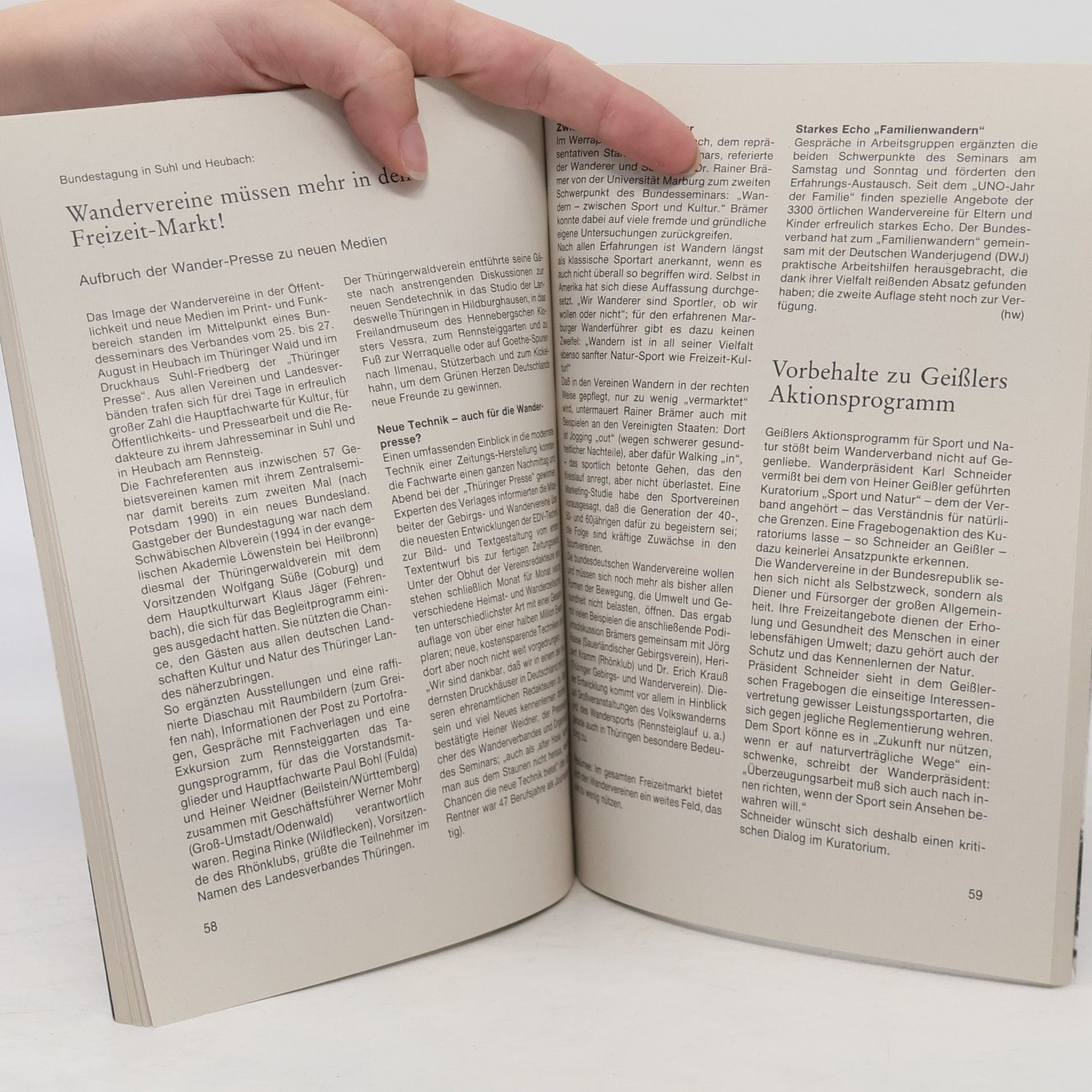 Autorenkollektiv Deutches Wandern. Jahresschrift 1996