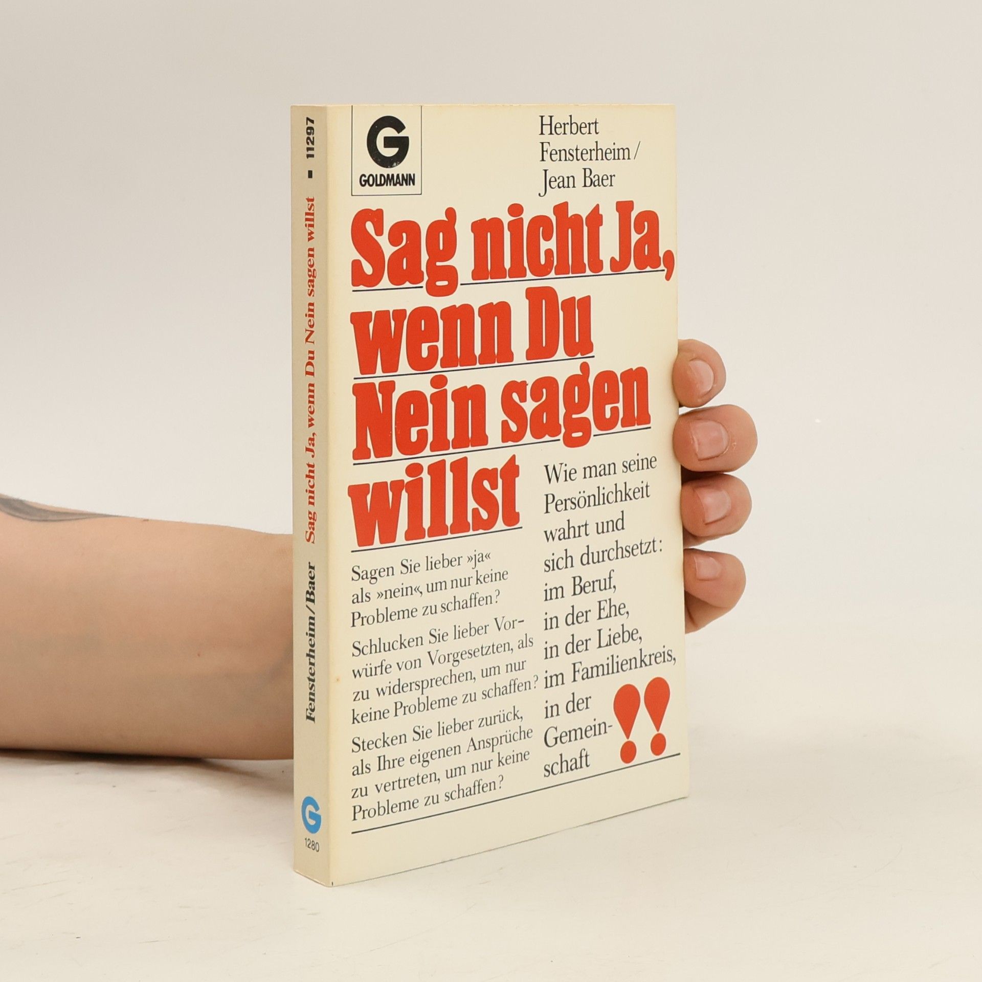 Herbert Fensterheim Sag nicht Ja, wenn Du Nein sagen willst