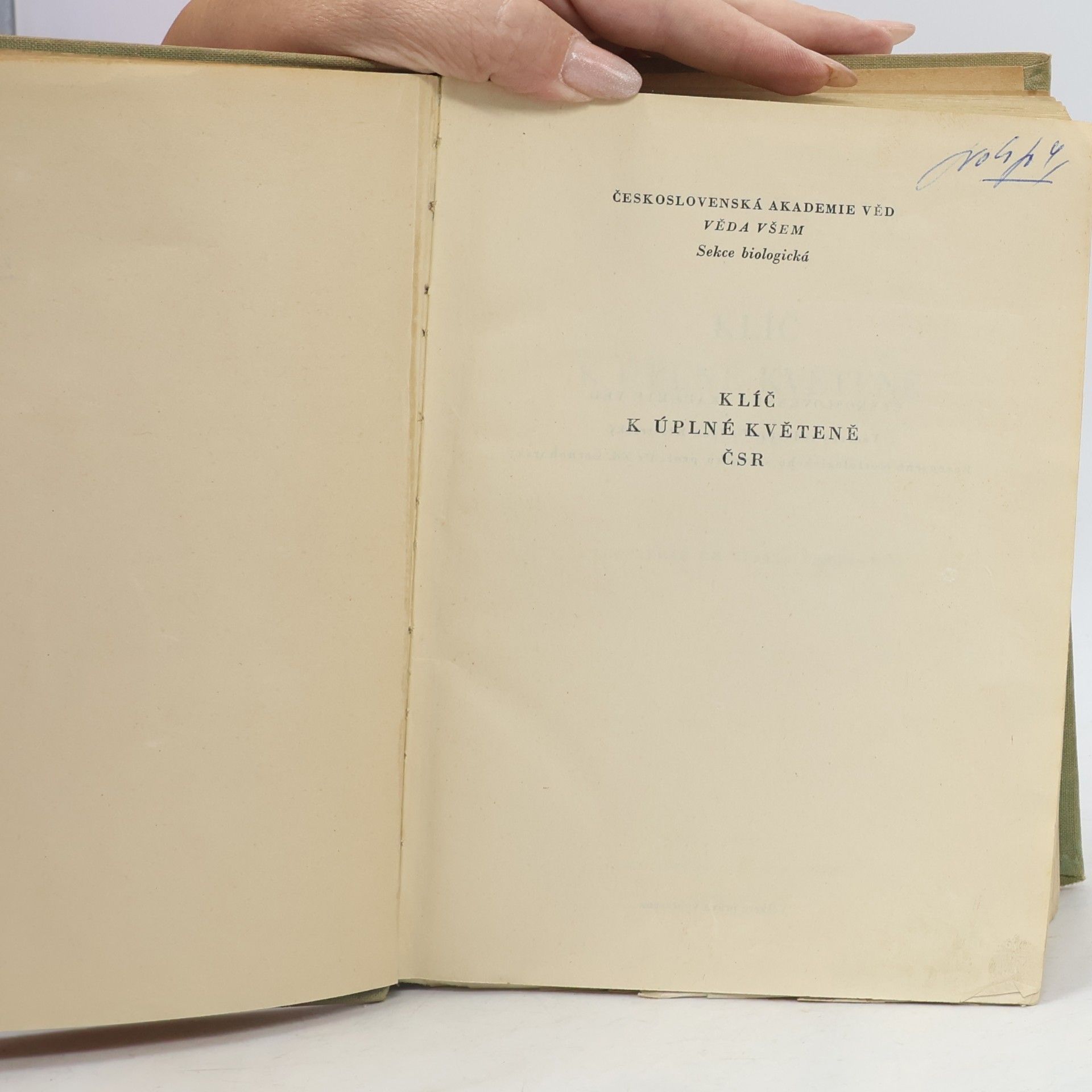 Josef Dostál Klíč k úplné květeně ČSR