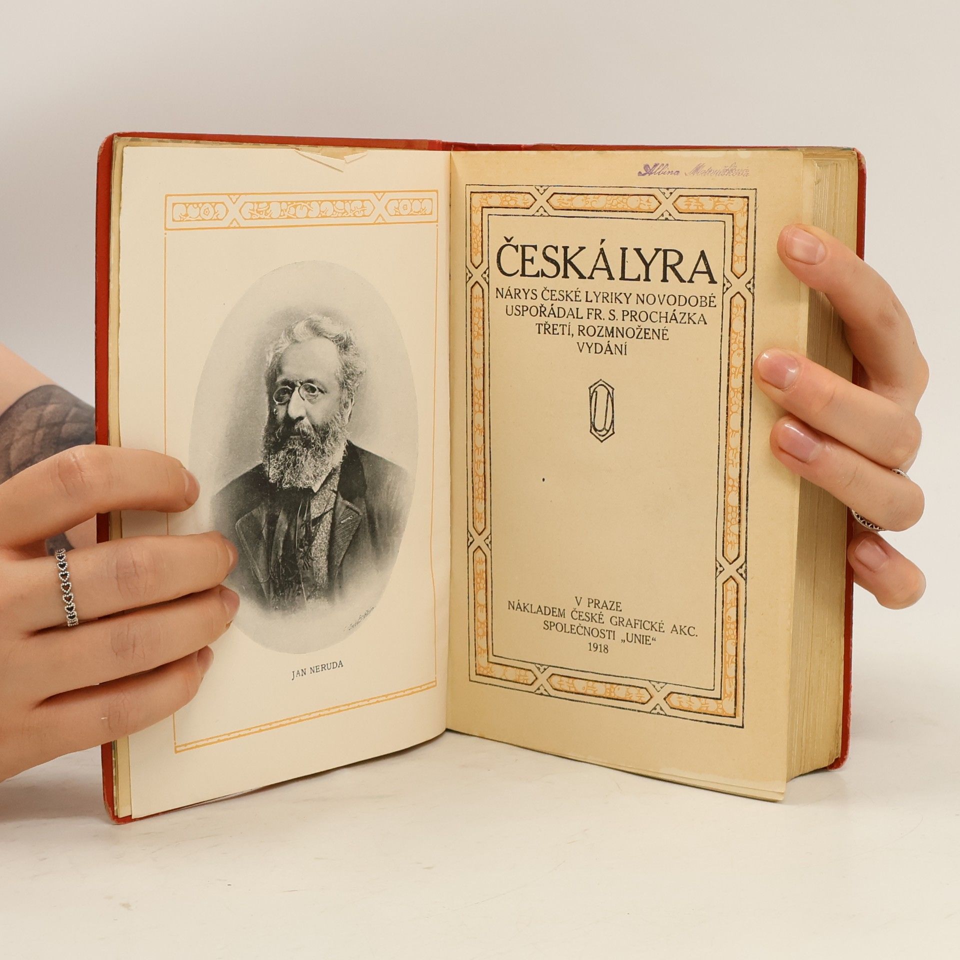 František Serafínský Procházka Česká lyra. Nárys české lyriky novodobé