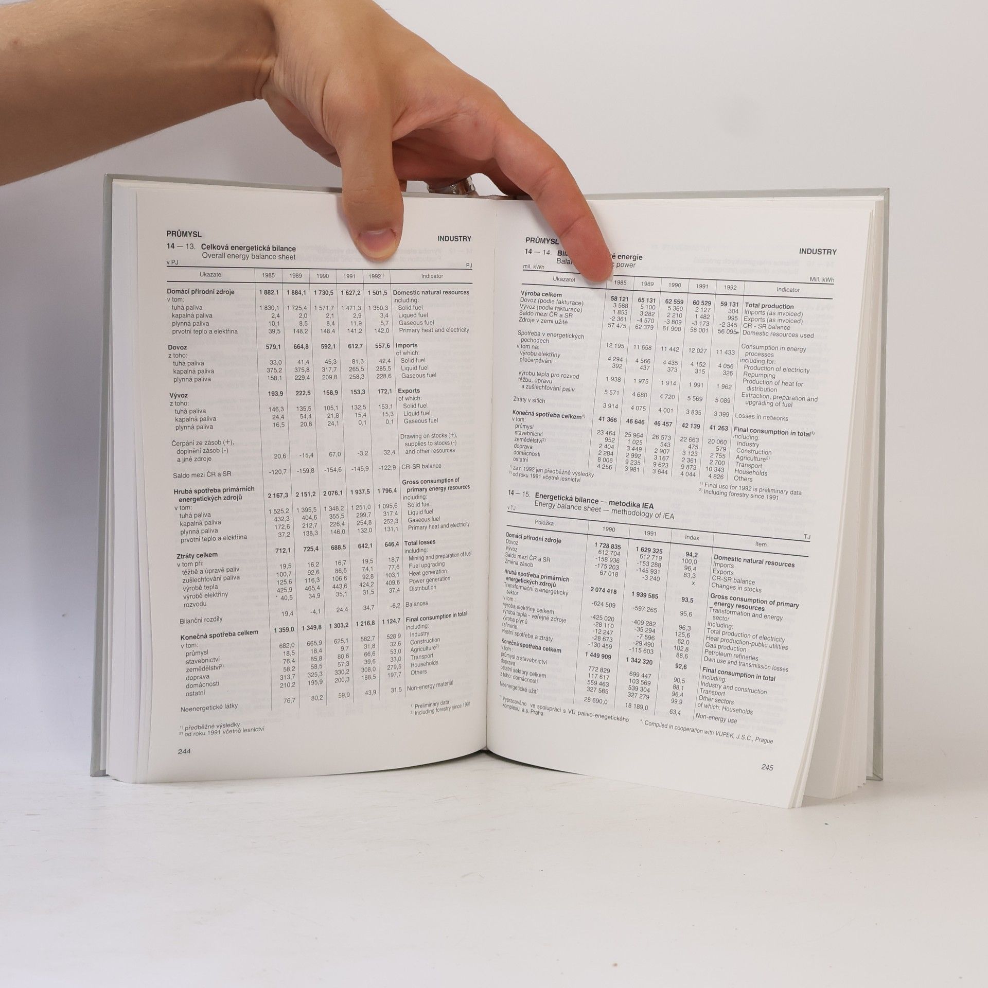Auteurscollectief Statistická ročenka České republiky 1993 = Statistical yearbook of the Czech republic 1993
