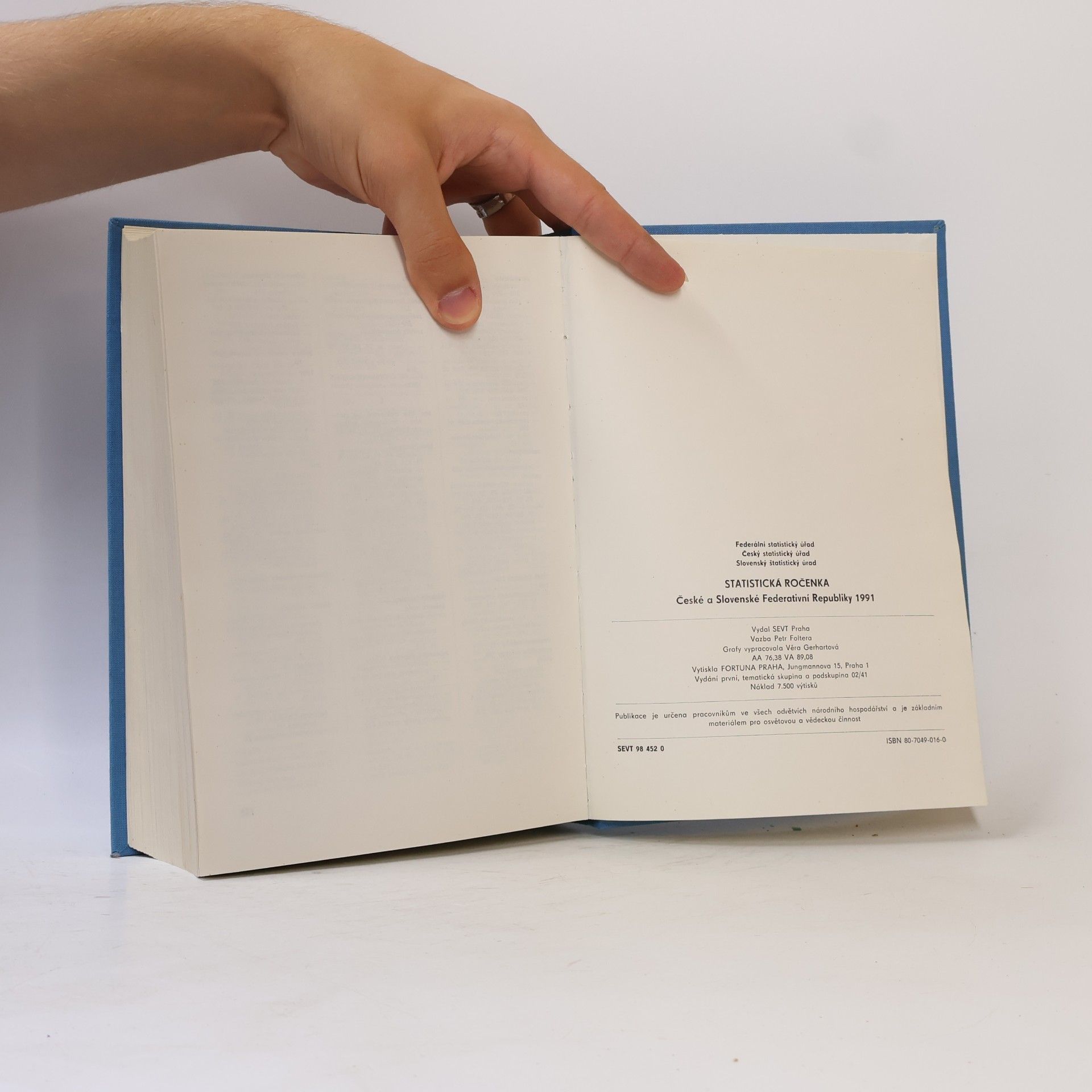Kolektiv autorů Statistická ročenka České a Slovenské Federativní Republiky 1991