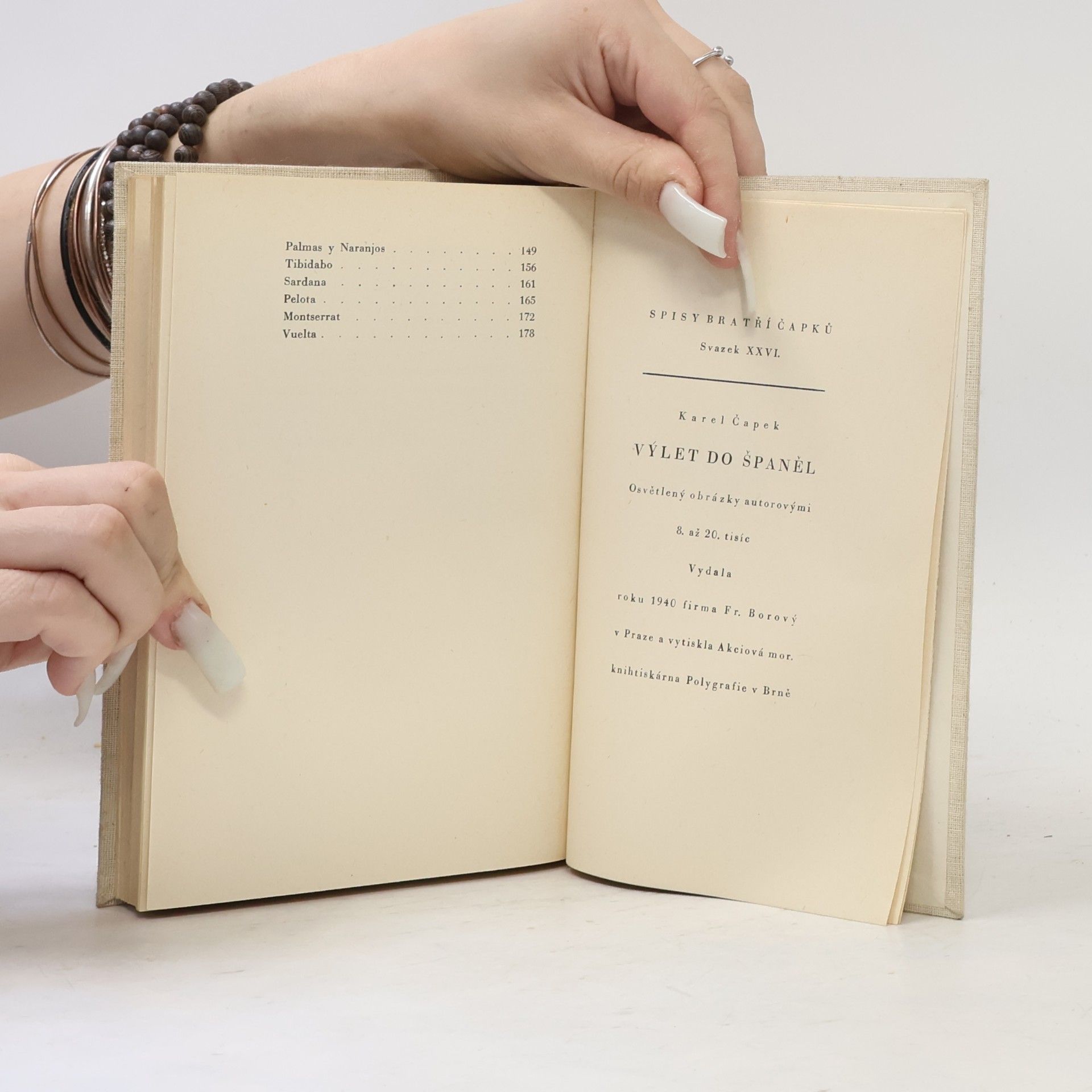 Karel Čapek Výlet do Španěl