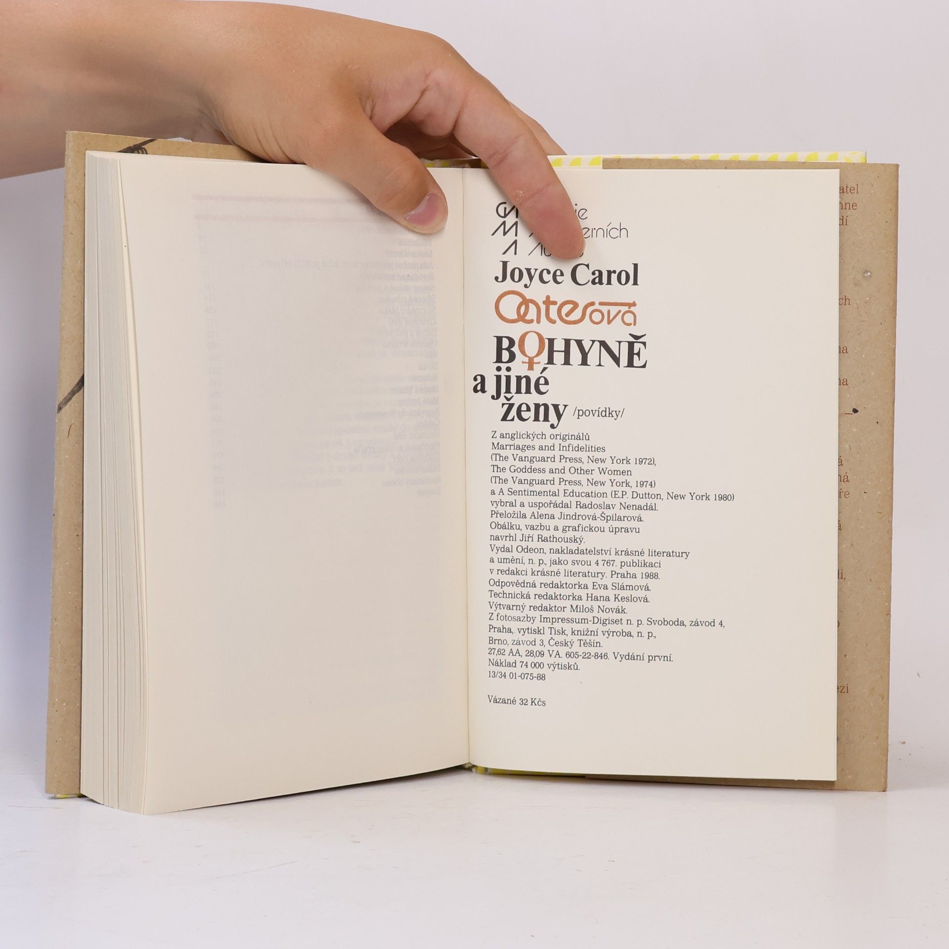 Joyce Carol Oates Bohyně a jiné ženy