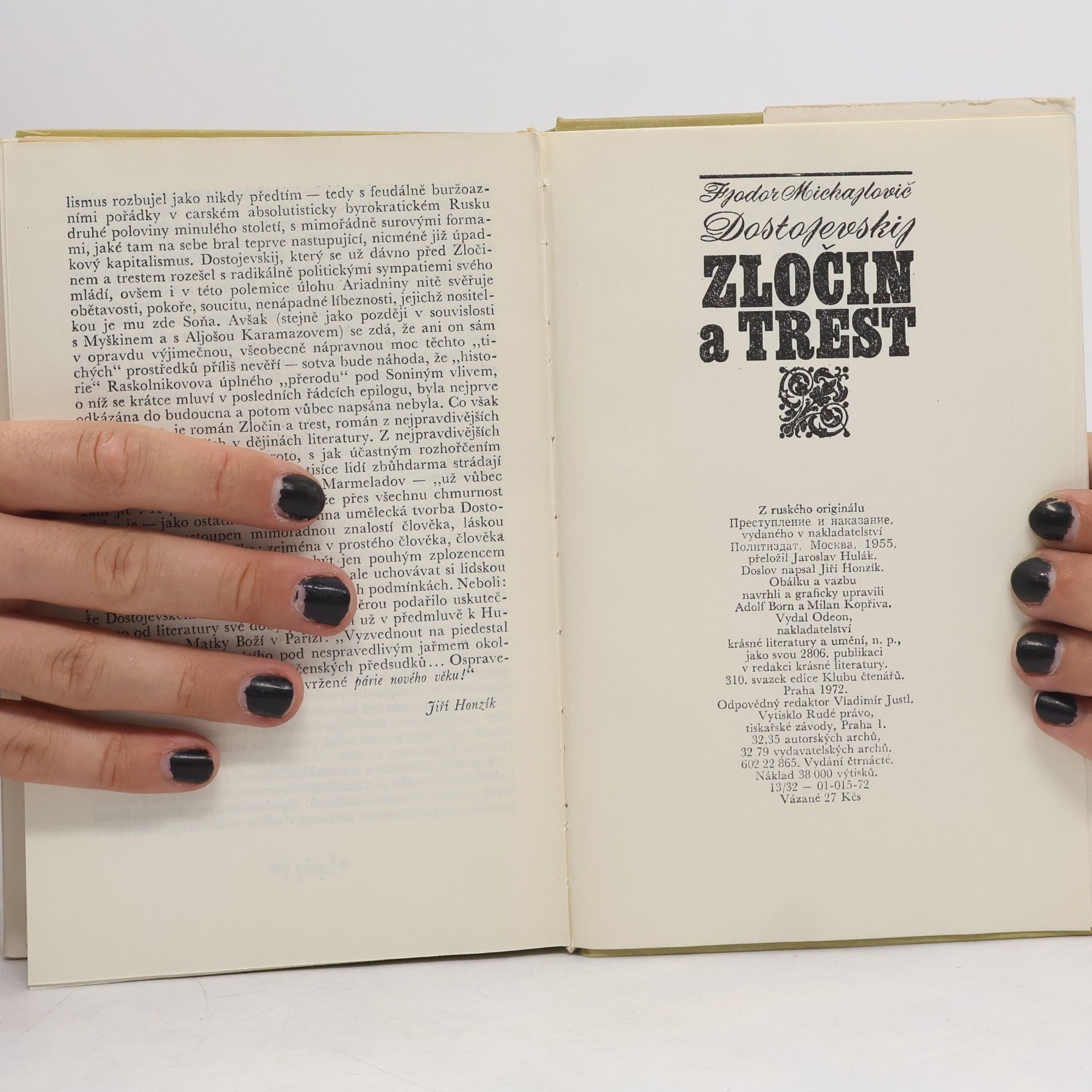 Jaroslav Hulák Zločin a trest