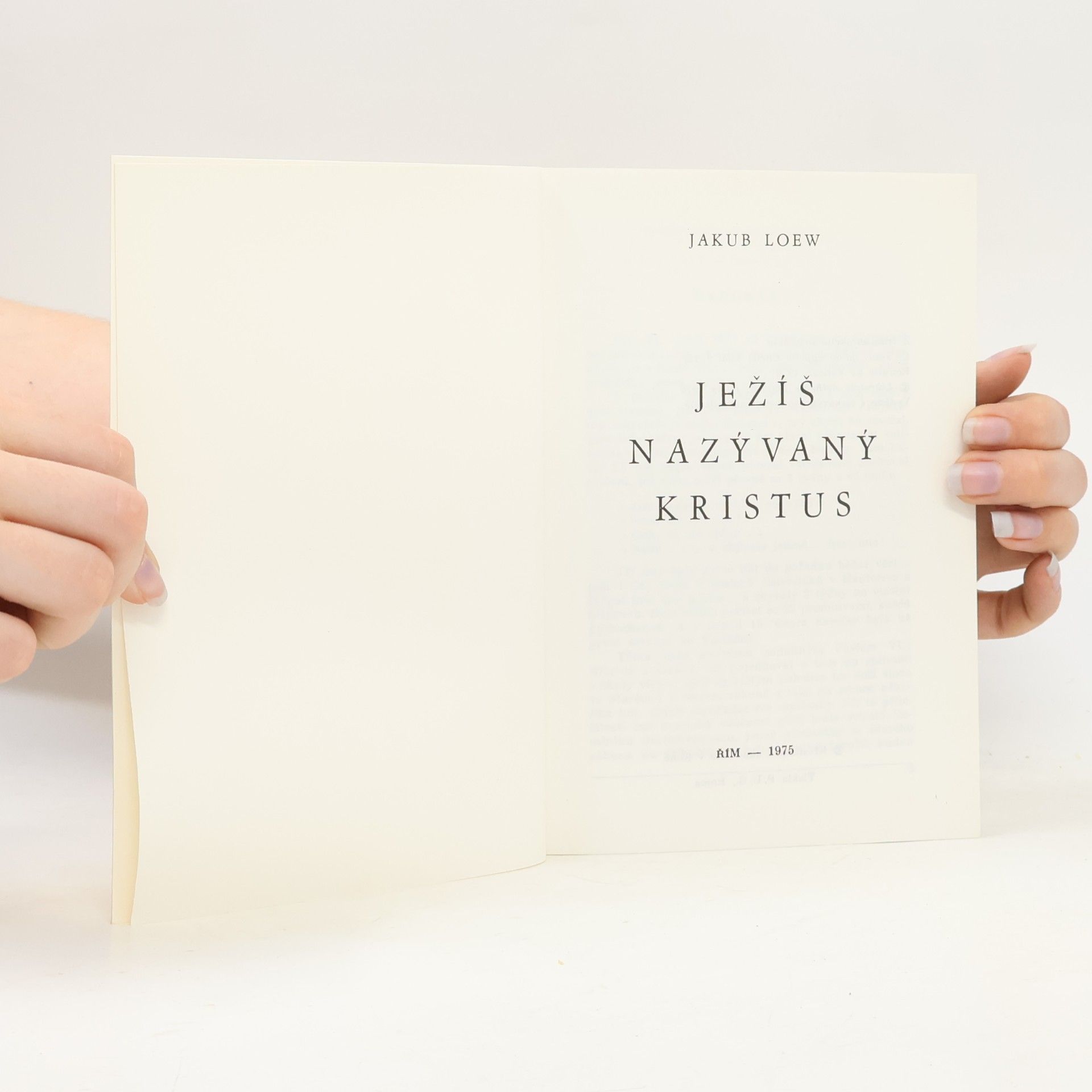 Jacques Loew Ježíš nazývaný Kristus