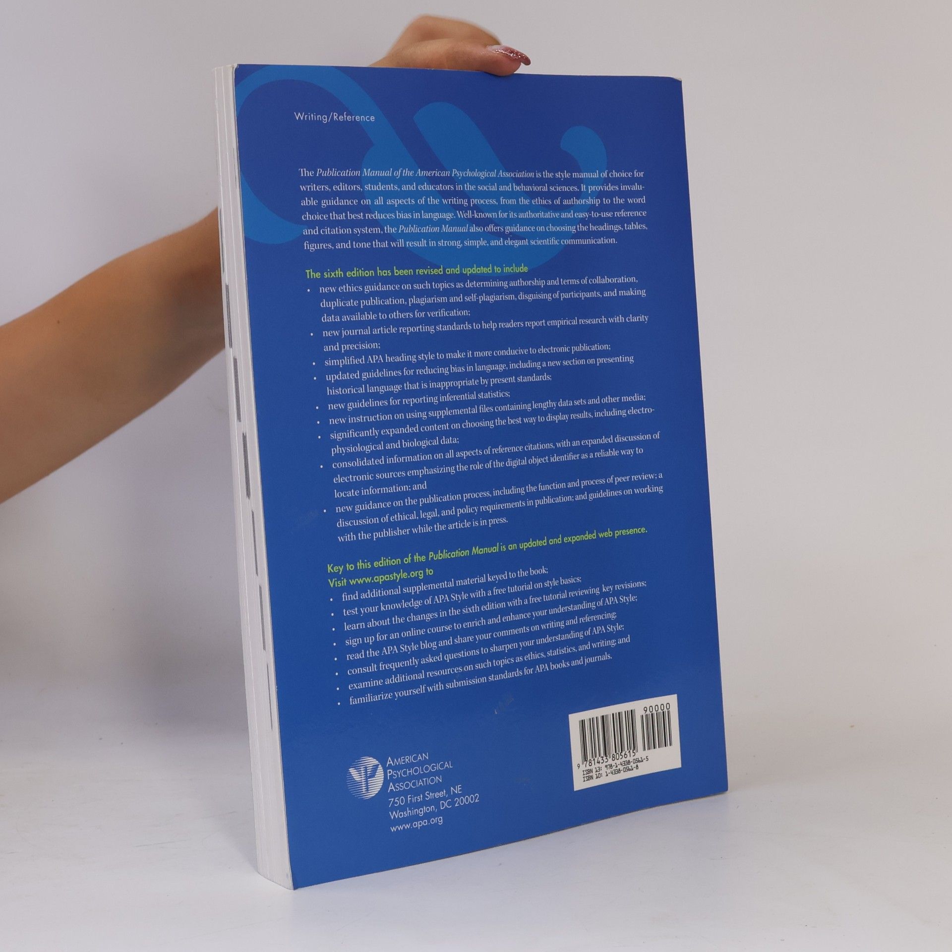 American Psychological Association Publication Manual of the American Psychological Association (Sixth Edition)
