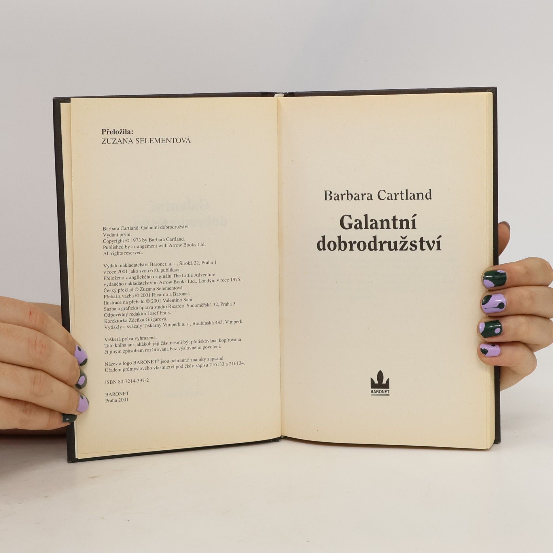 Barbara Cartland Galantní dobrodružství