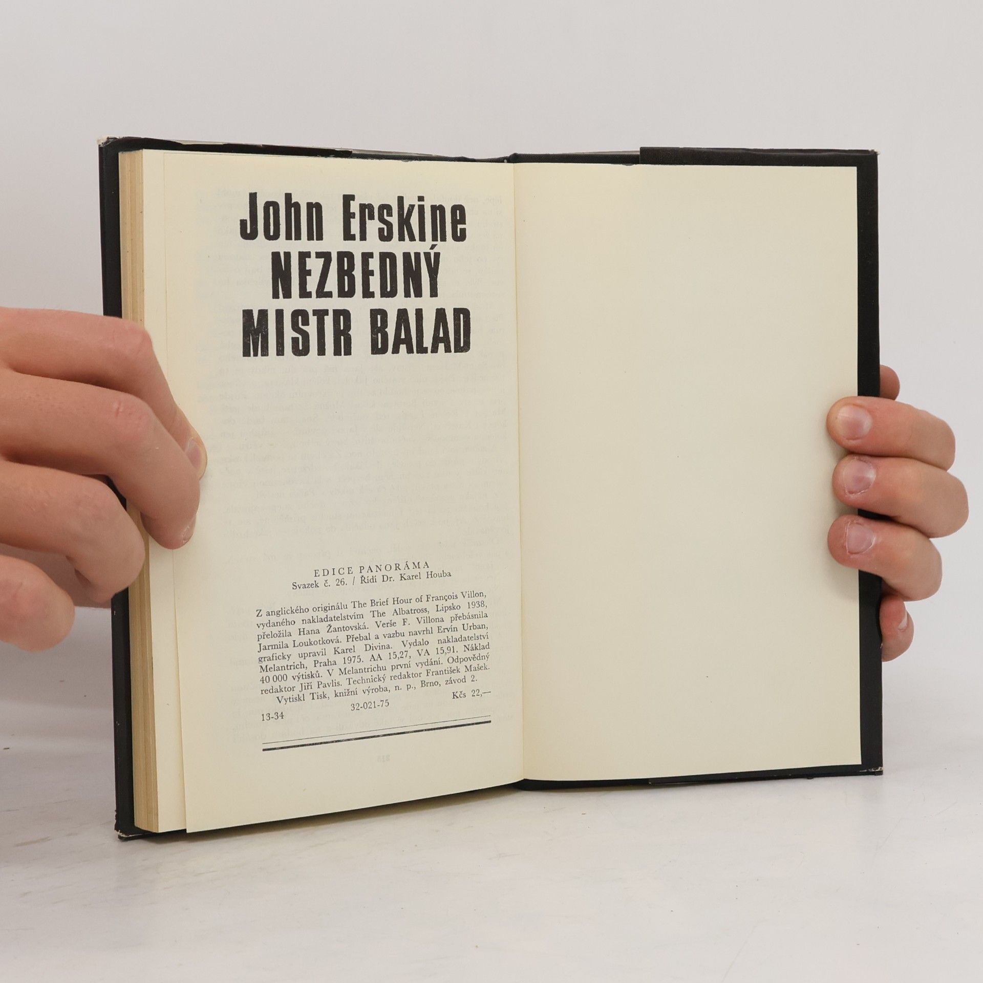 John Erskine Nezbedný mistr balad