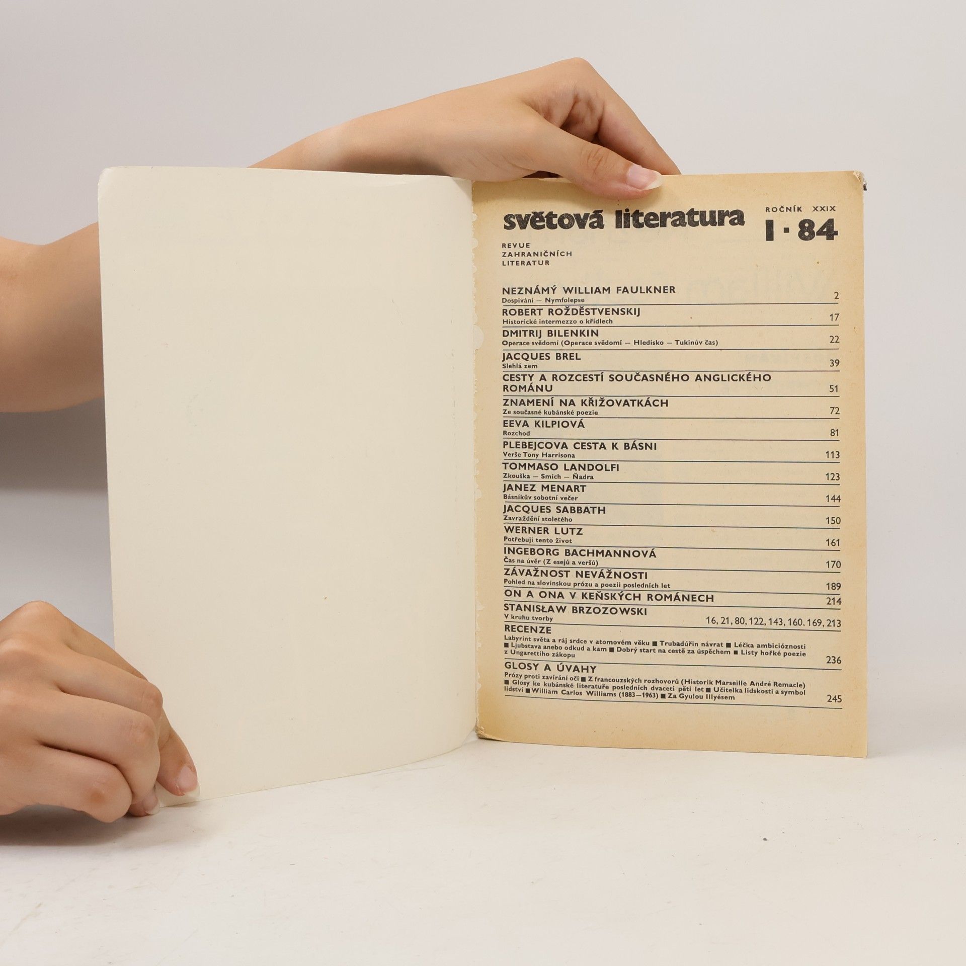Autorenkollektiv Světová literatura 1/1984