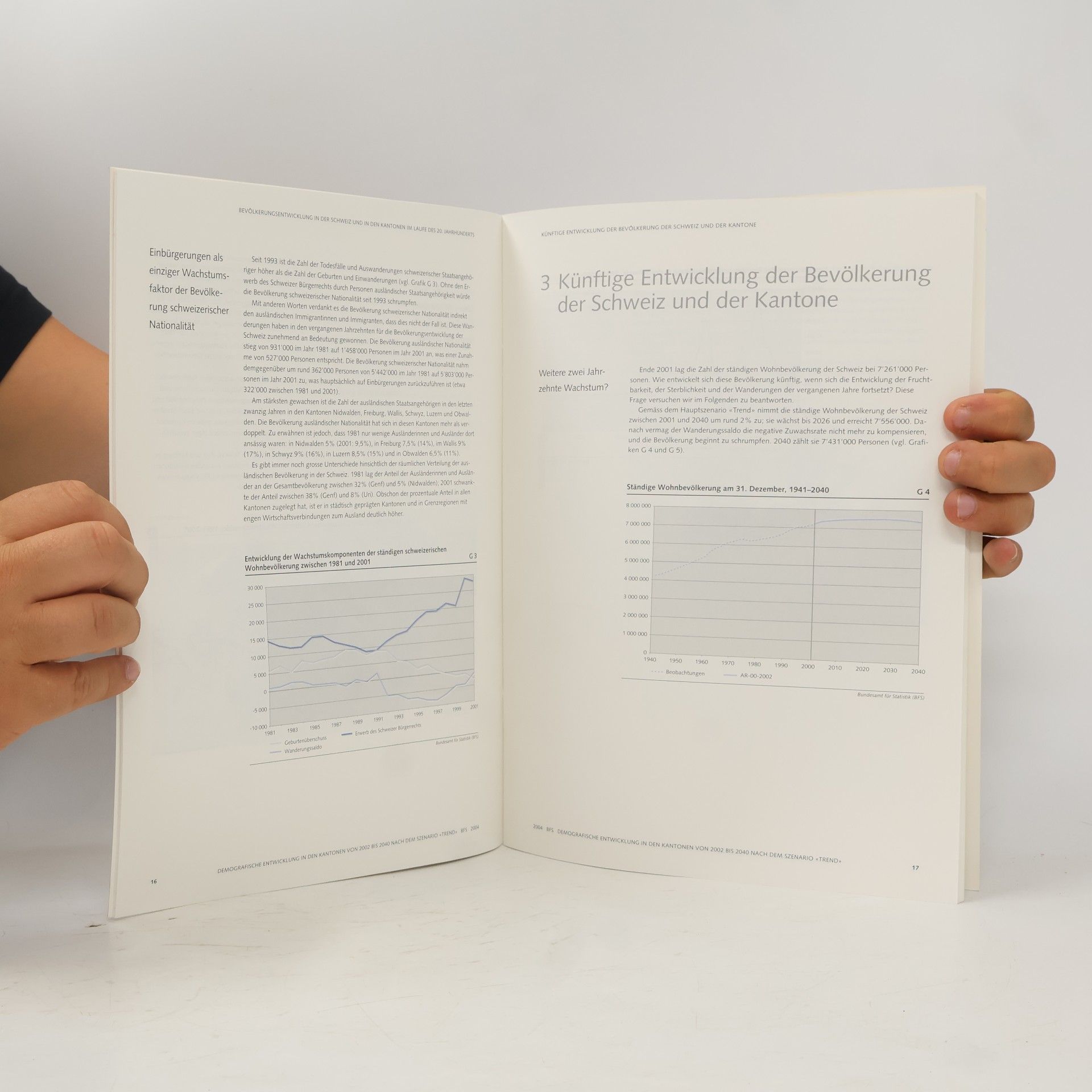 Raymond Kohli Demografische Entwicklung in den Kantonen von 2002 bis 2040