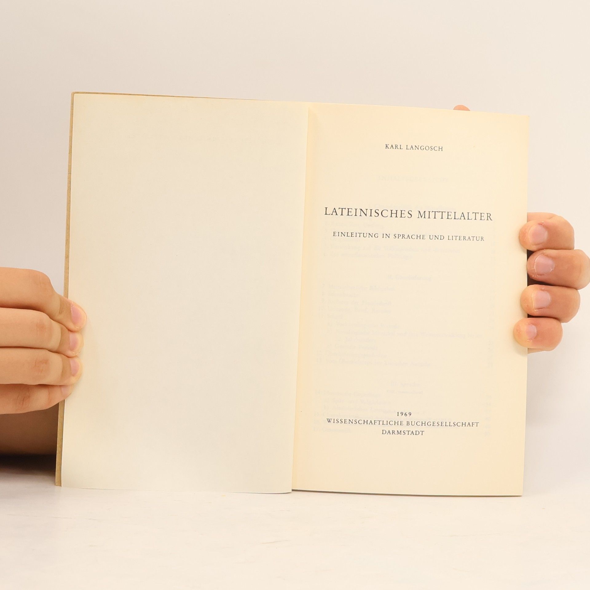 Karl Langosch Lateinisches Mittelalter