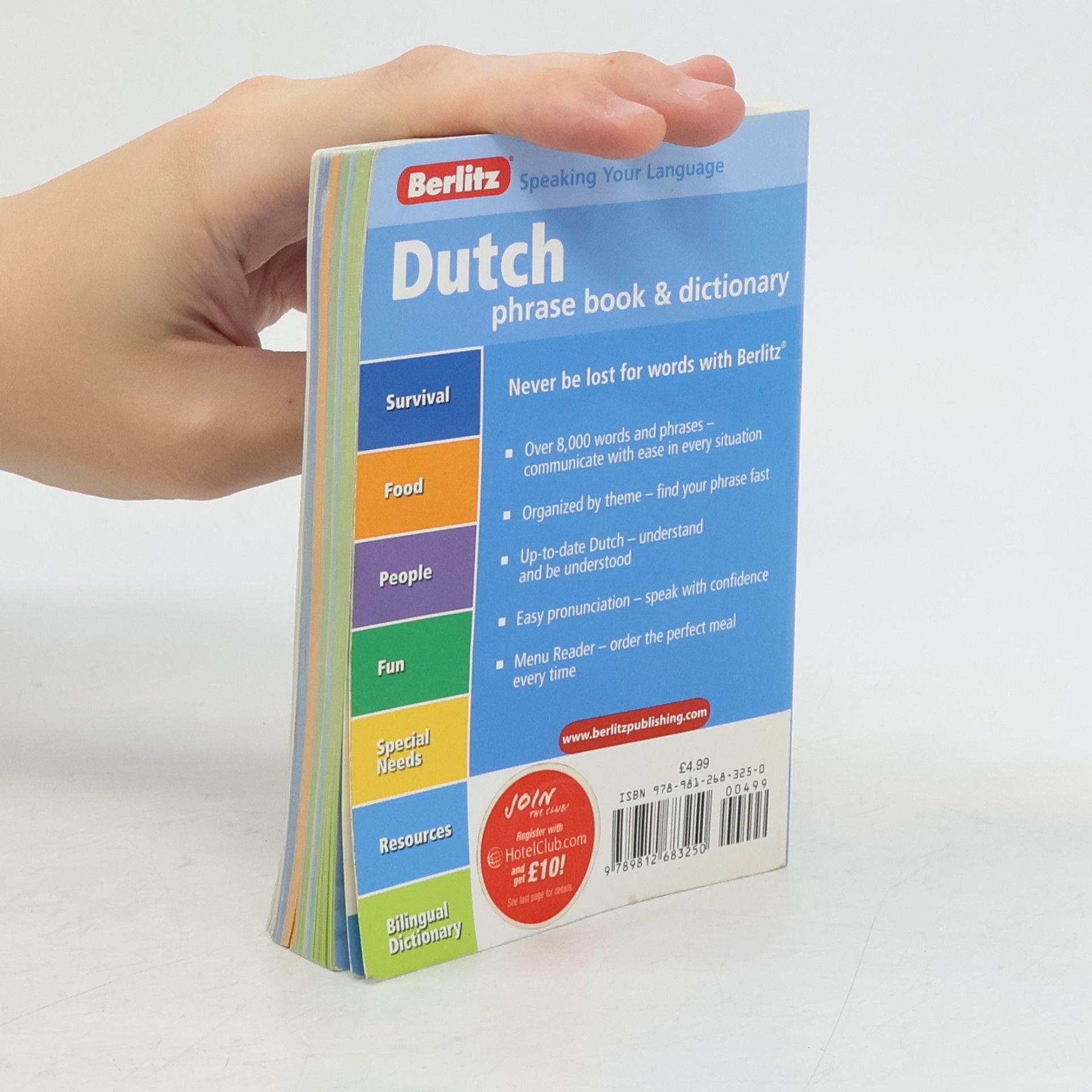 Berlitz Publishing Company Berlitz Phrasebooks: Berlitz Dutch Phrase Book & Dictionary