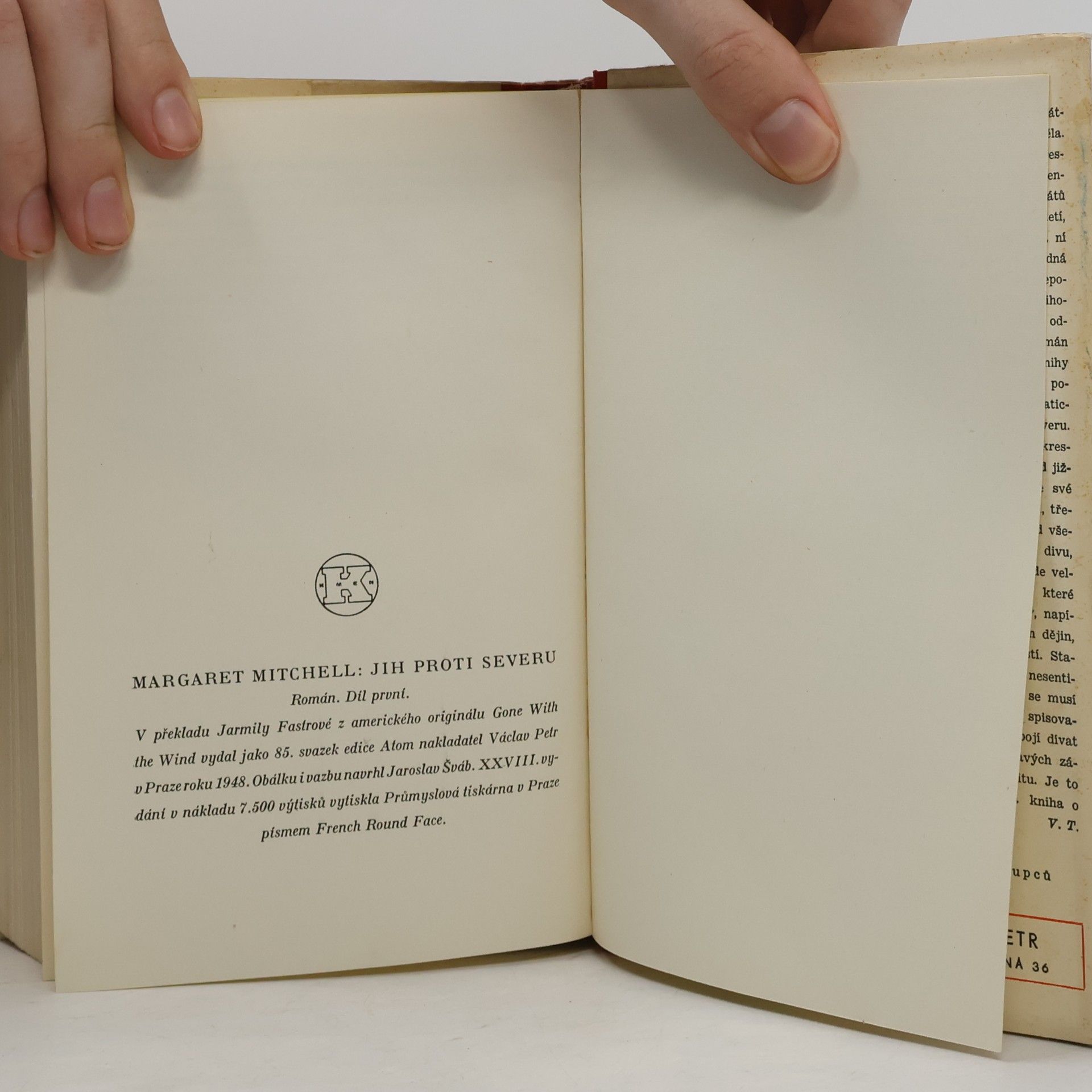 Margaret Mitchell Jih proti severu I. V bouři