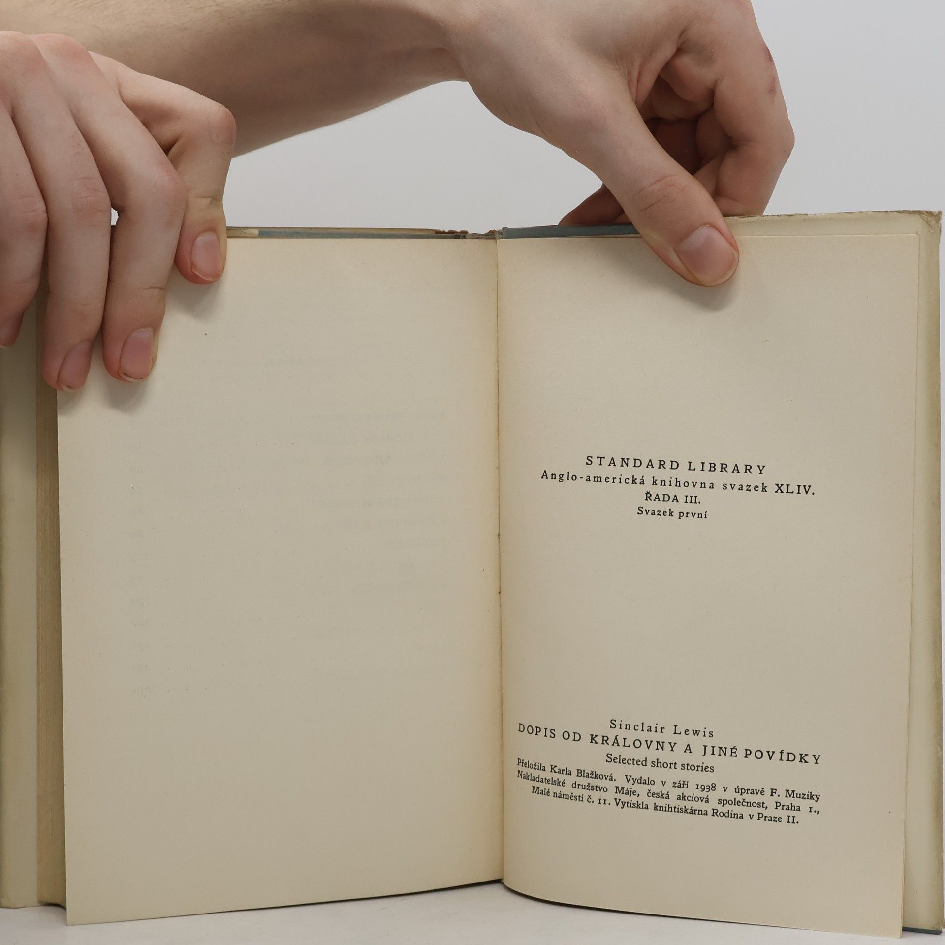 Sinclair Lewis Dopis od královny