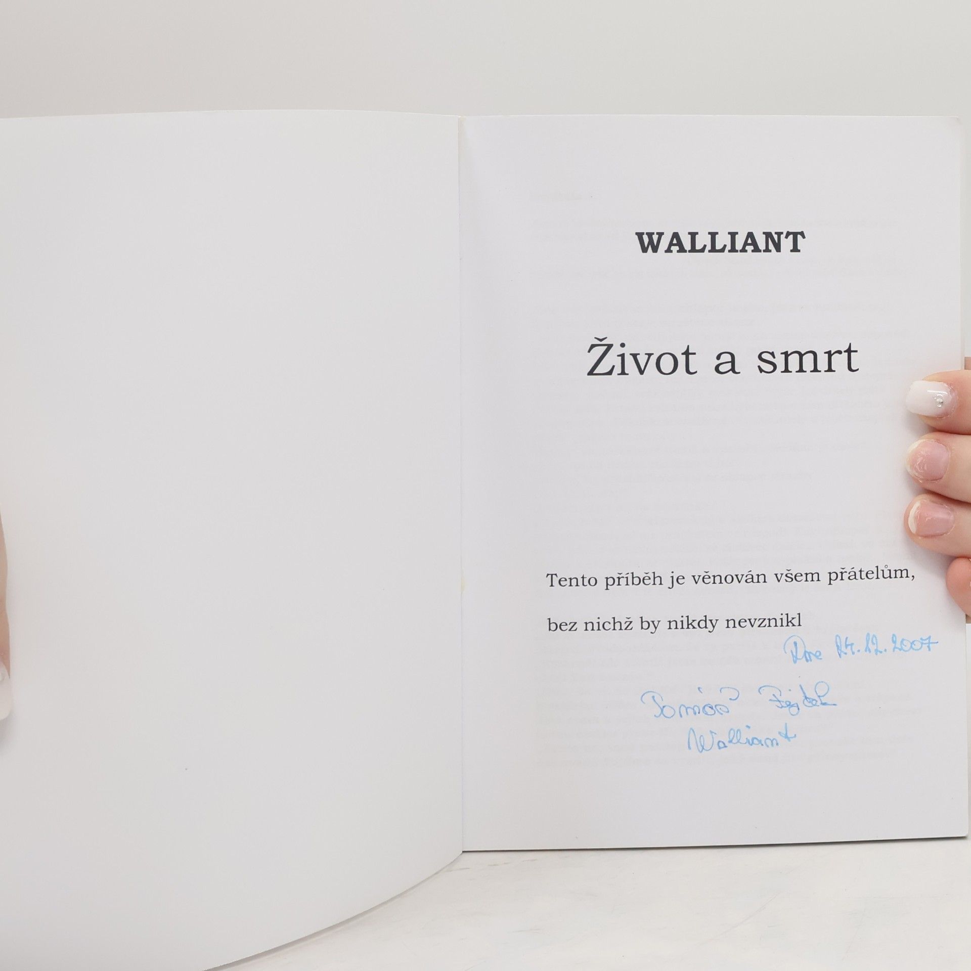 Thomas Walliant Život a smrt