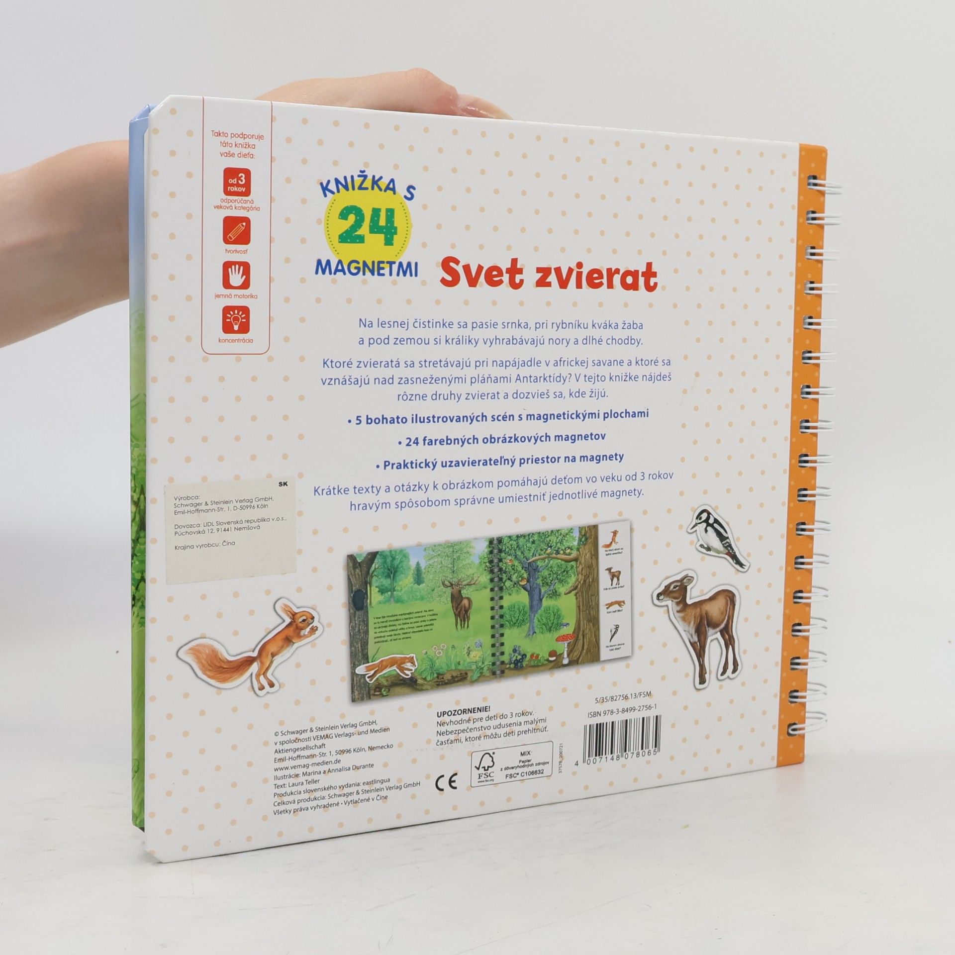 Autorenkollektiv Svět zvířat. Knížka s magnety