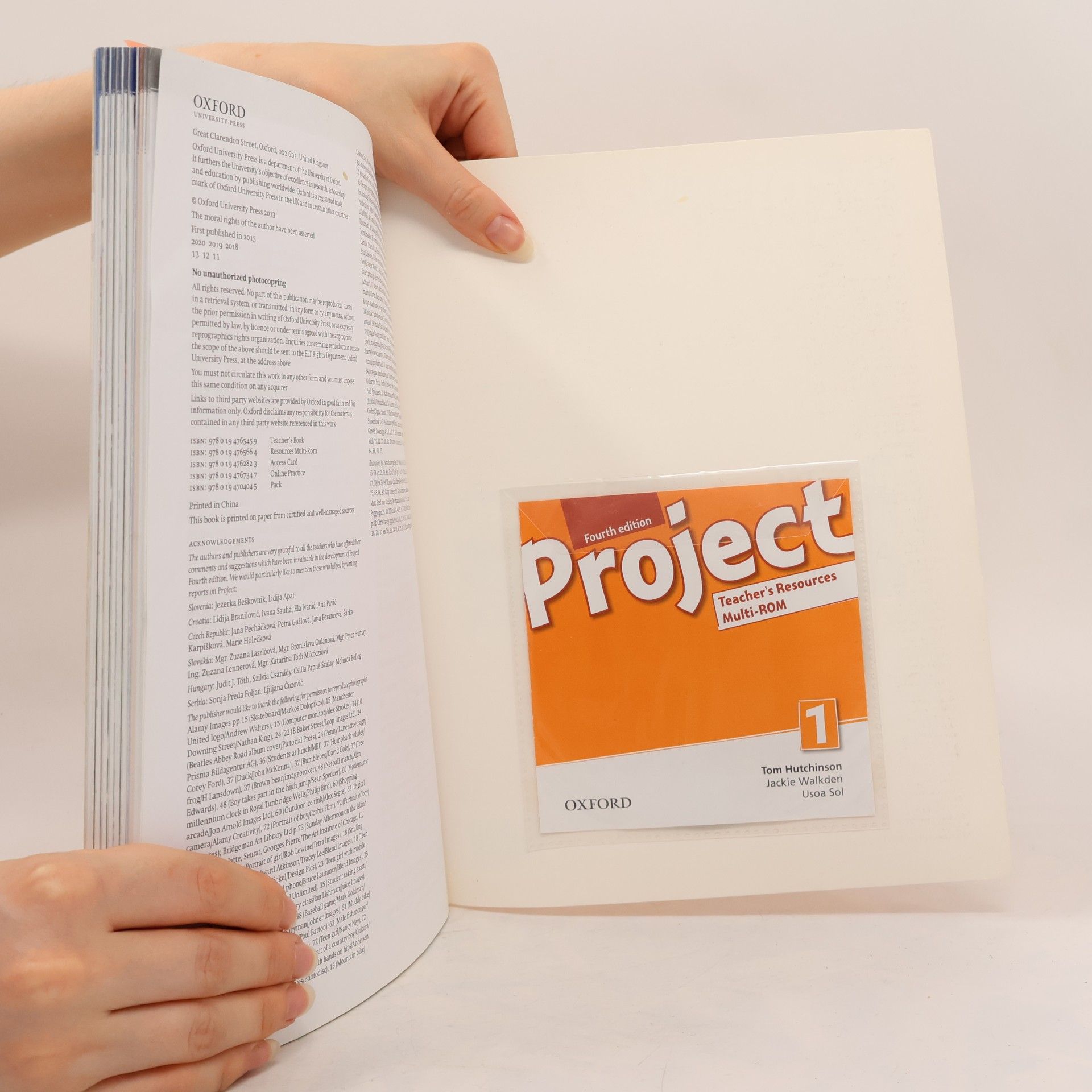 Tom Hutchinson Project 1. Teacher's book
