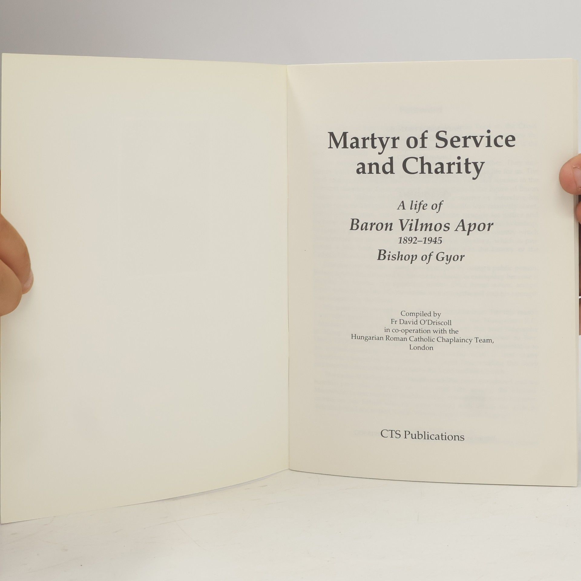 David O'Driscoll Martyr of Service and Charity