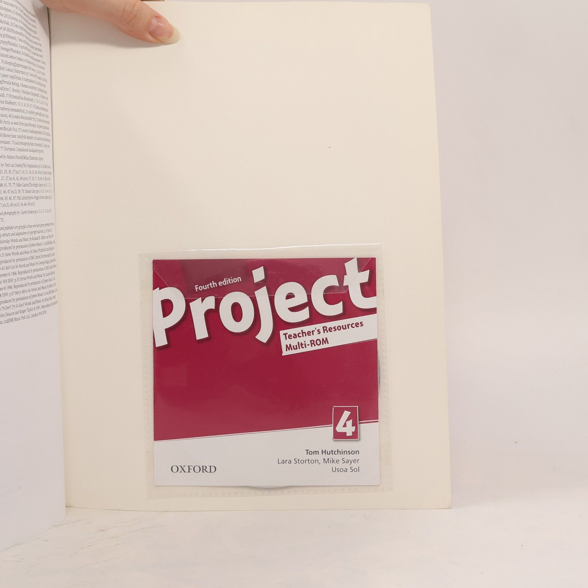 Tom Hutchinson Project 4. Teacher's Book.