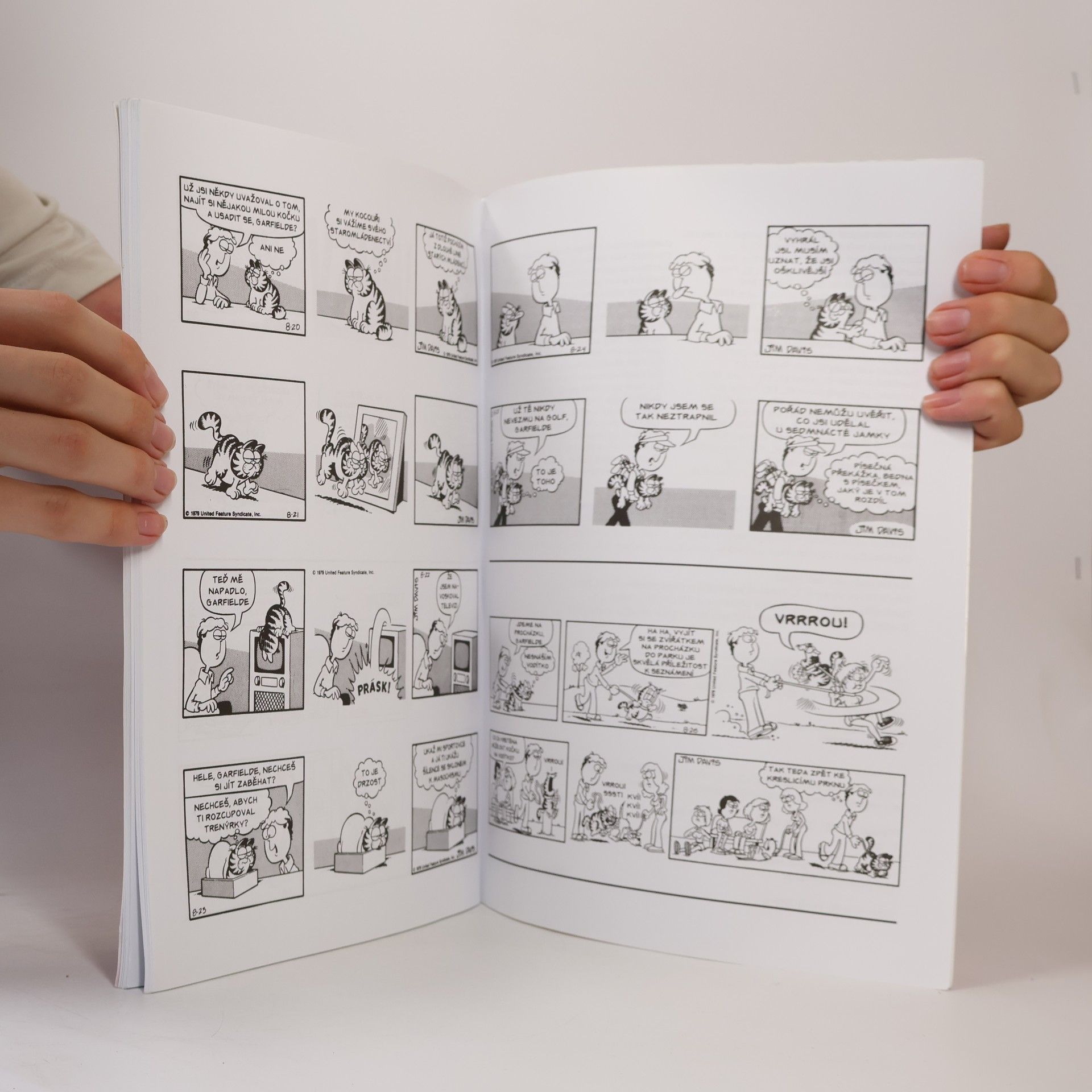 Jim Davis Garfield přibývá na váze