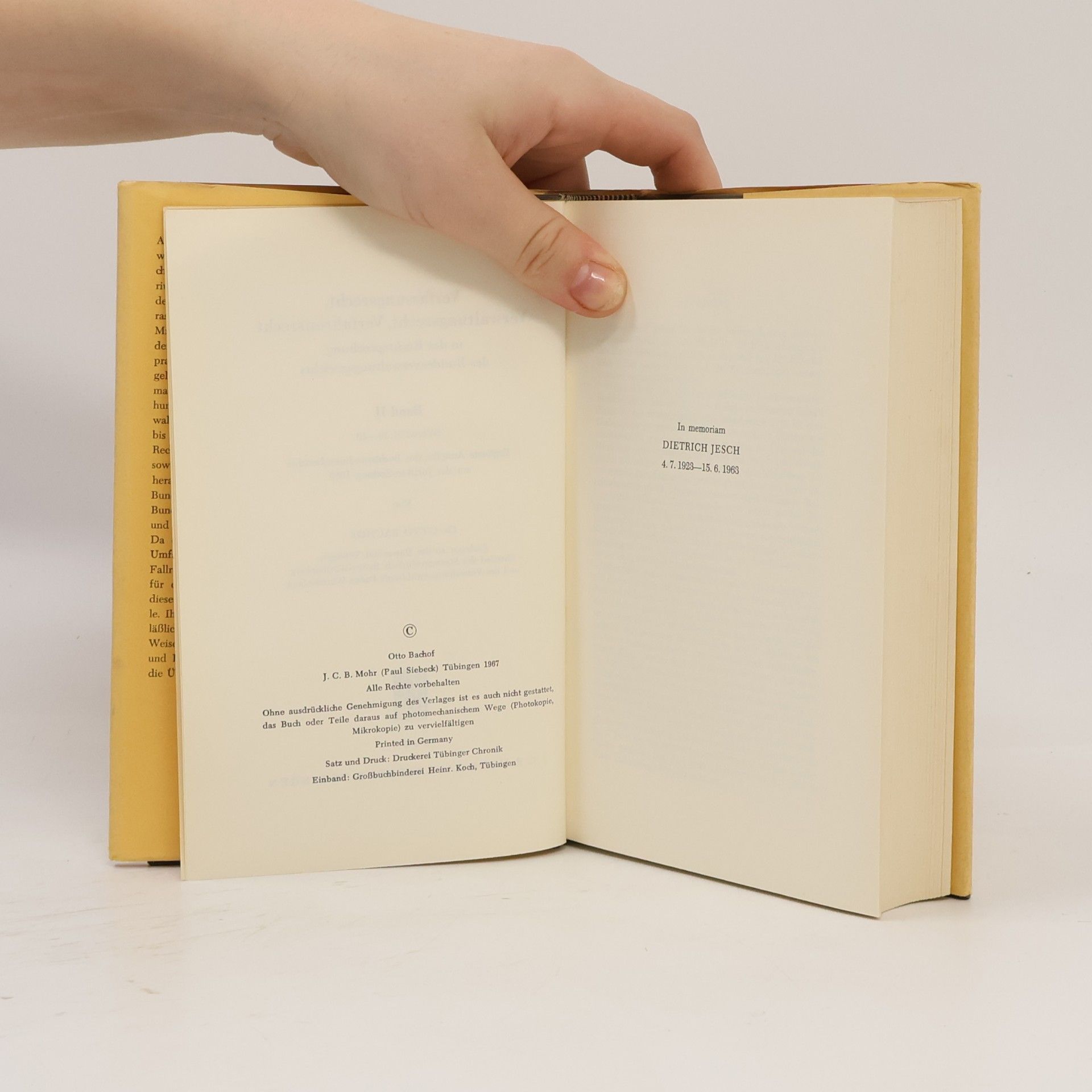 Otto Bachof Verfassungsrecht, Verwaltungsrecht, Verfahrensrecht in der Rechtsprechung des Bundesverwaltungsgerichts II